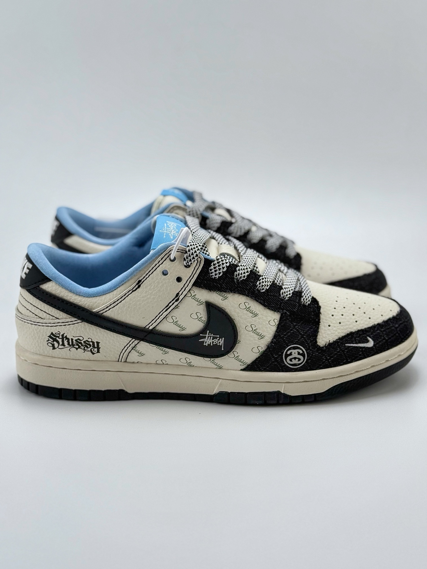 280 Nike SB Dunk Low x Stussy 白黑小钩满天星  ZH2598-267