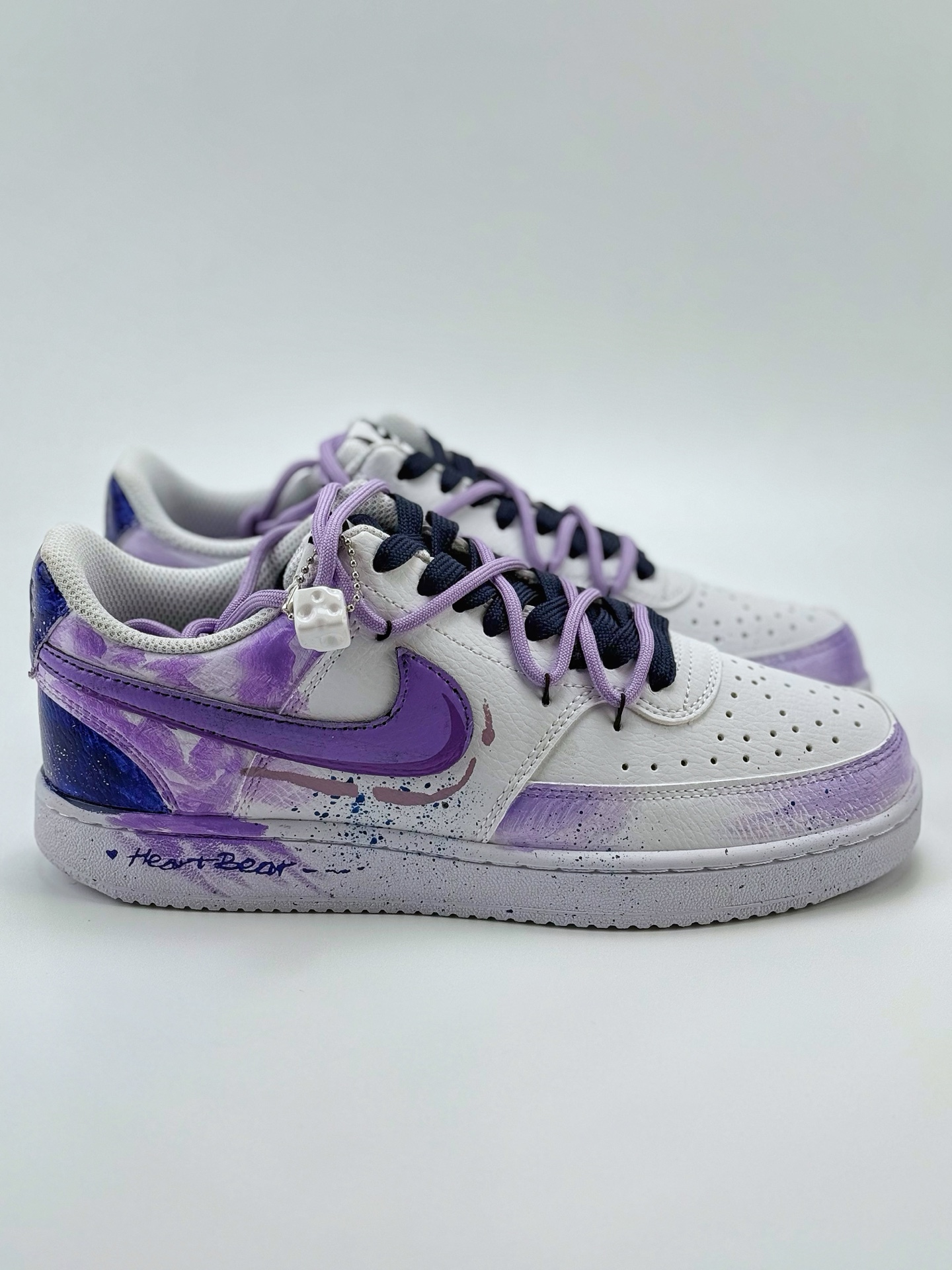 260 Nike Court Vision Low 坠落银河 梦幻 浪漫主义 扎染渐变 紫 休闲运动板鞋 DH2987-066