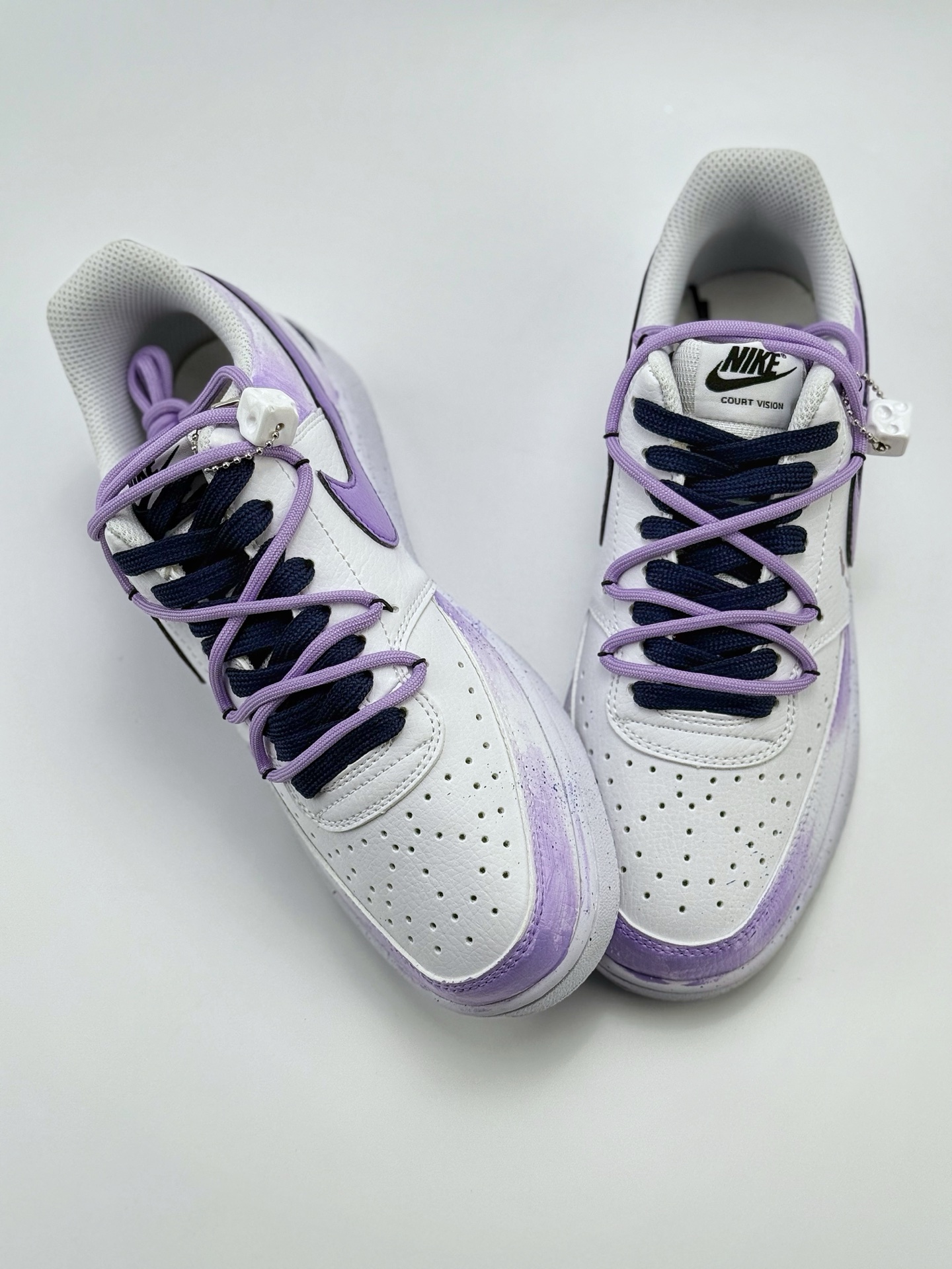 260 Nike Court Vision Low 坠落银河 梦幻 浪漫主义 扎染渐变 紫 休闲运动板鞋 DH2987-066