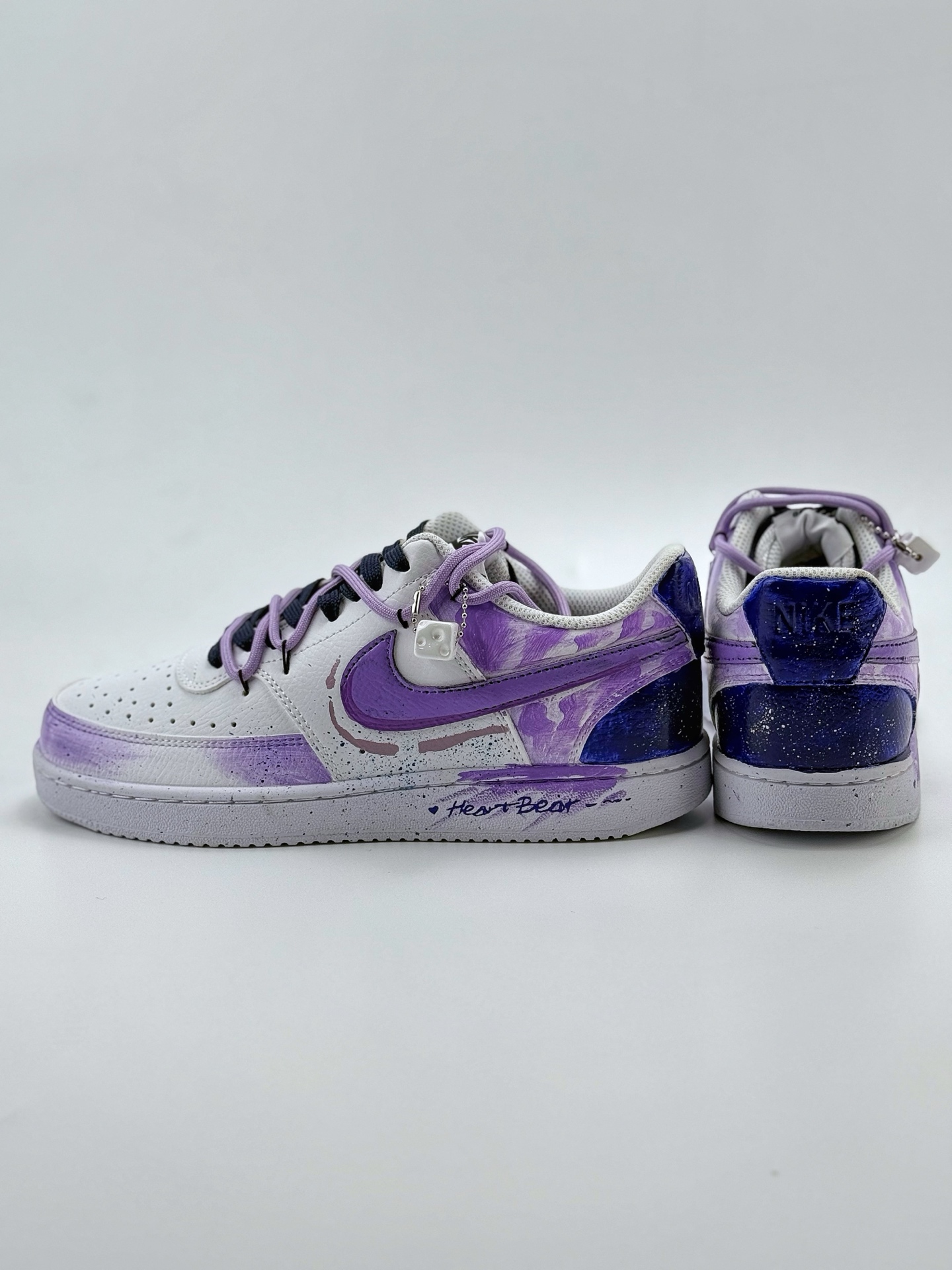 260 Nike Court Vision Low 坠落银河 梦幻 浪漫主义 扎染渐变 紫 休闲运动板鞋 DH2987-066