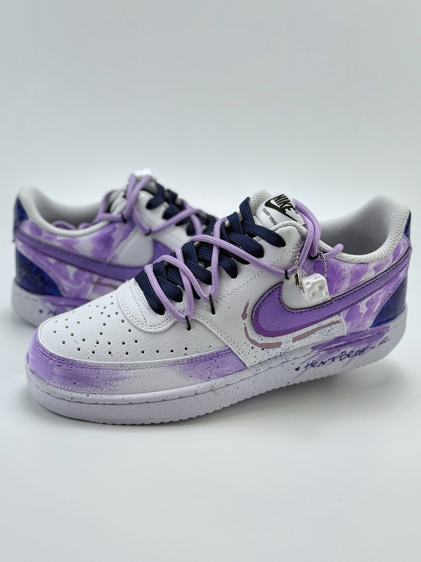 260 Nike Court Vision Low 坠落银河 梦幻 浪漫主义 扎染渐变 紫 休闲运动板鞋 DH2987-066