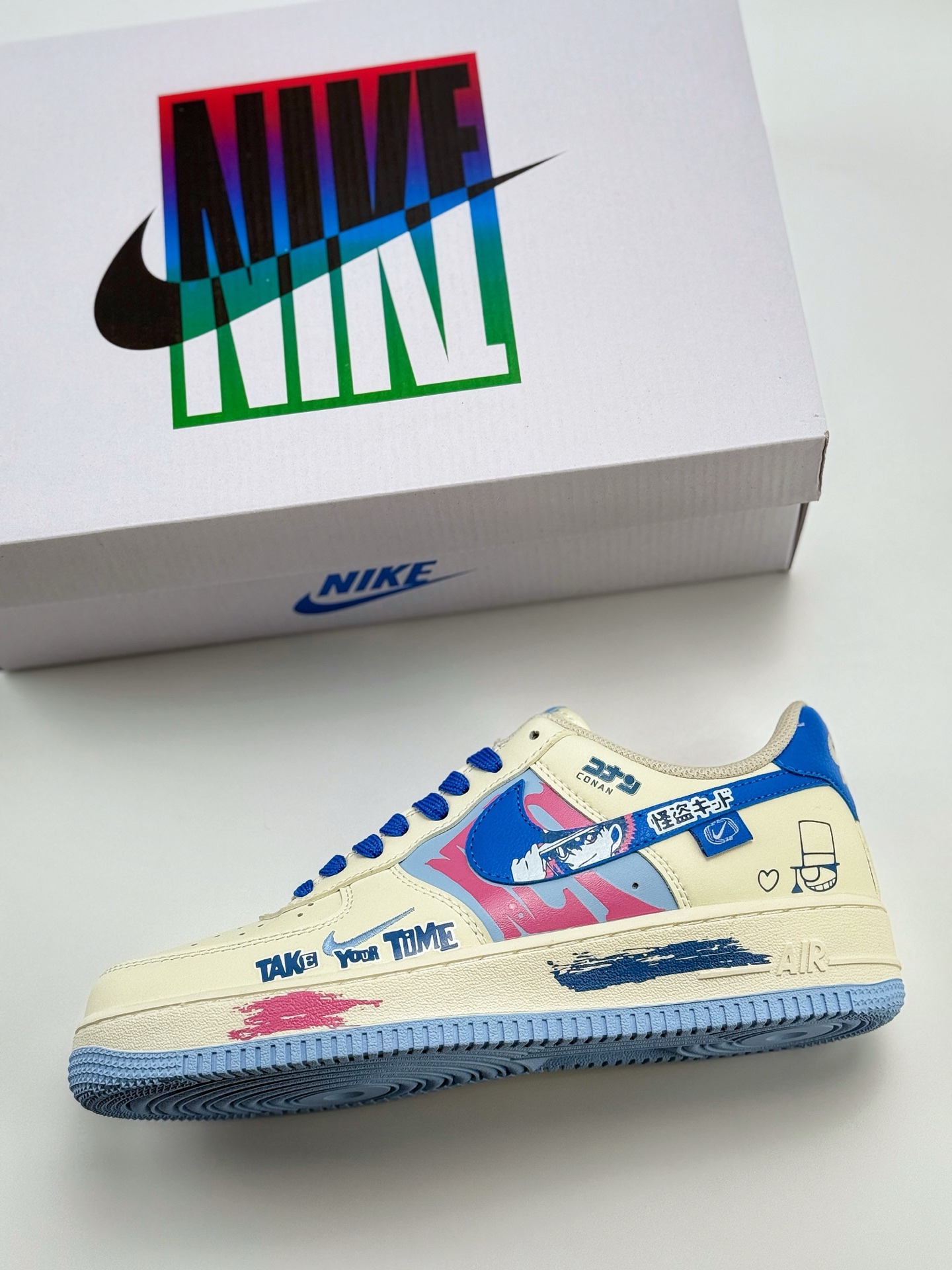 260 Nike Air Force 1 Low 07 白蓝涂鸦 DB3301-121