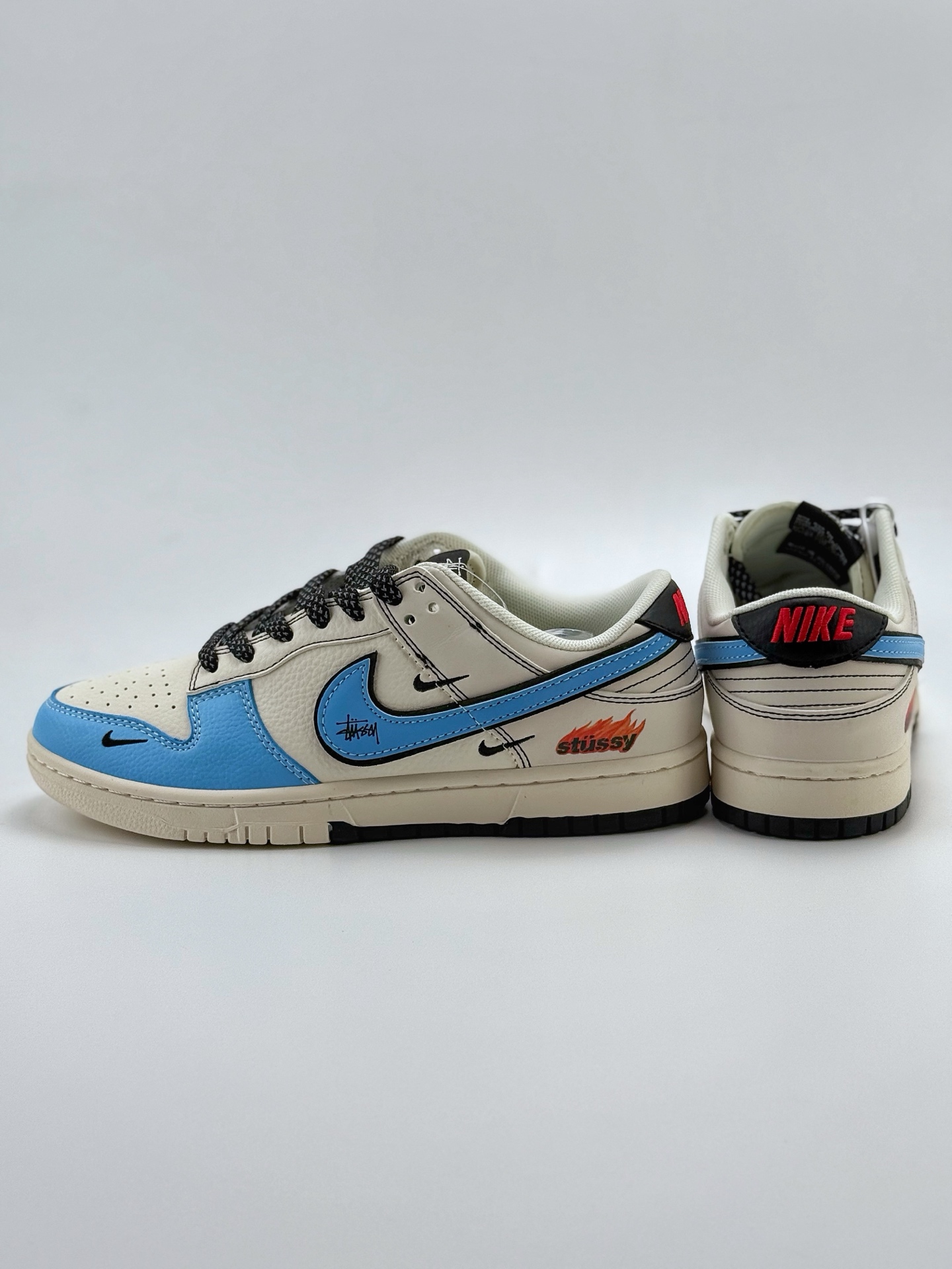 280 Nike SB Dunk Low x Stussy 白蓝小钩满天星  ZH2598-225