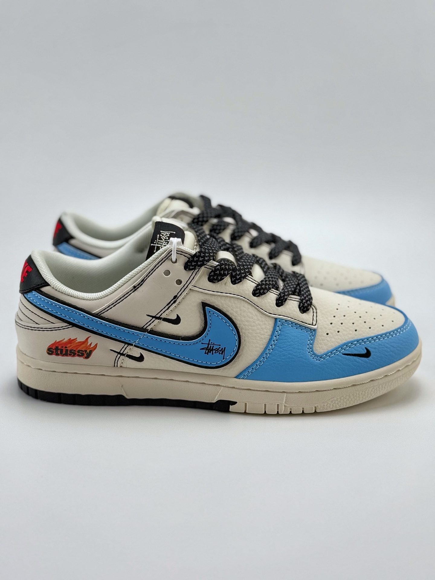 280 Nike SB Dunk Low x Stussy 白蓝小钩满天星  ZH2598-225