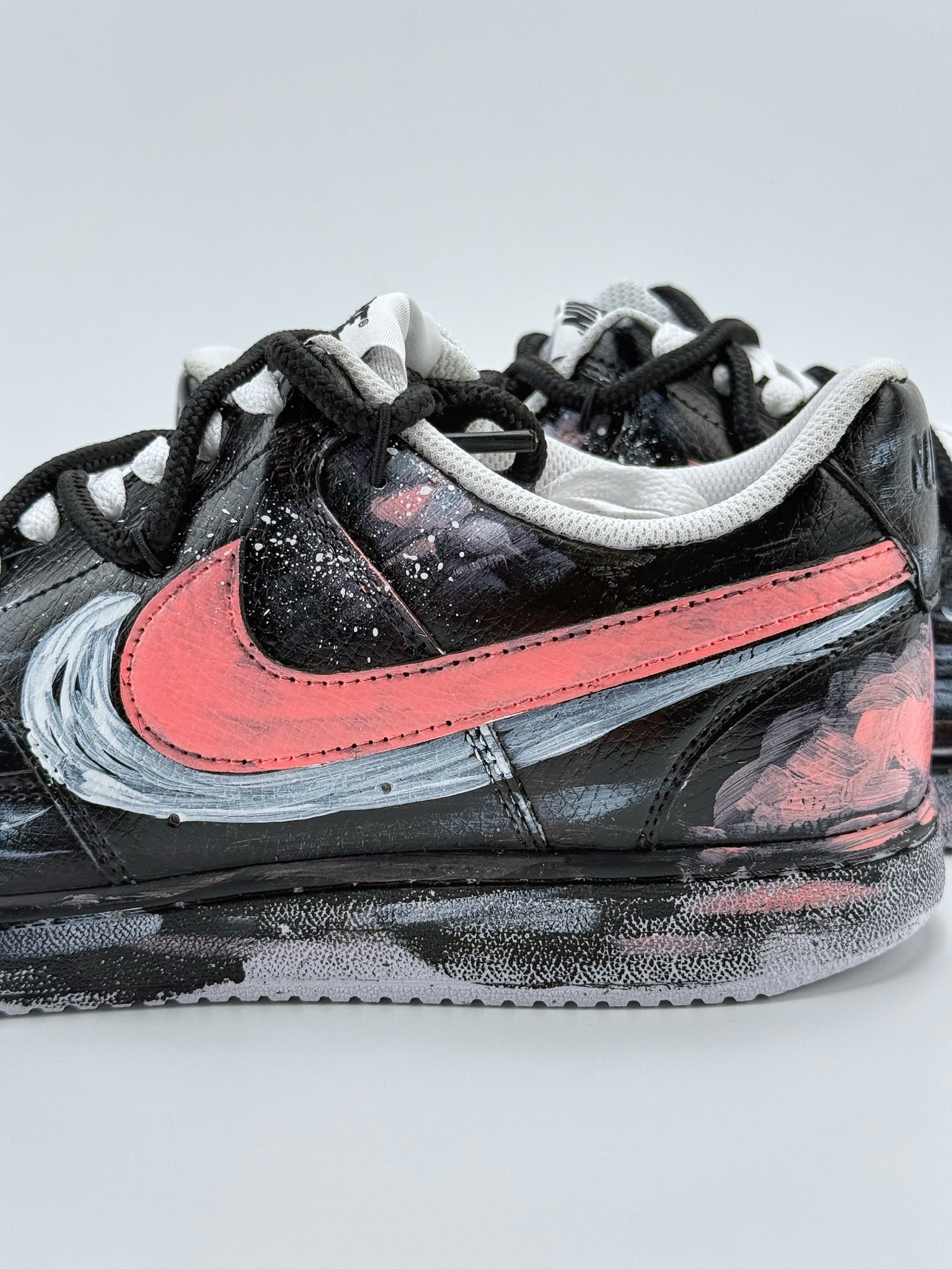 260 Nike Court Vision Low SSS制造 病变2.0 泼墨抽象 哥特毒液 黑白粉 休闲运动板鞋 DH2987-212