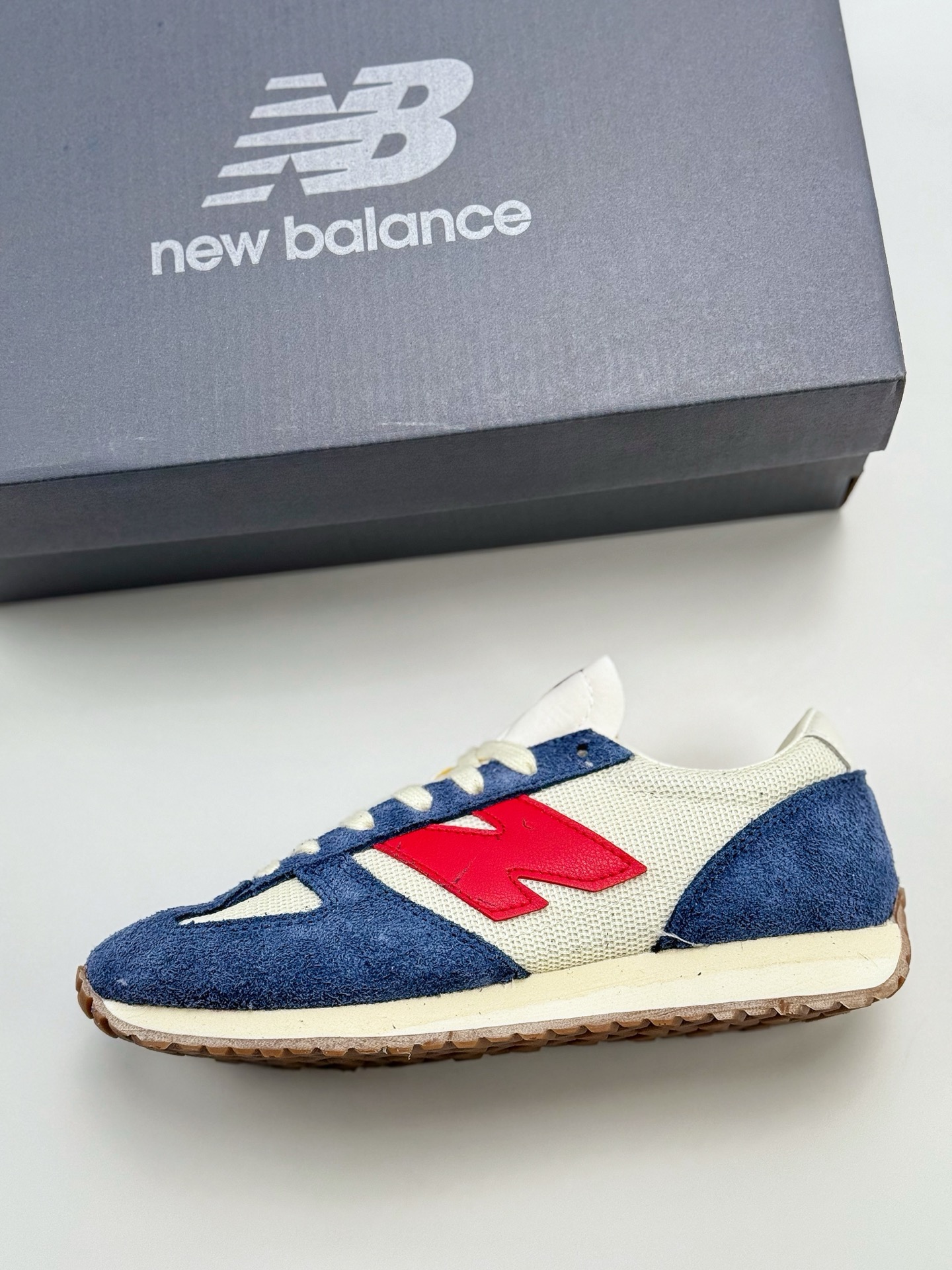 160 New Balance NB471 纯原系列 471系列织物牛剖层革生活休闲鞋 U471AKTK