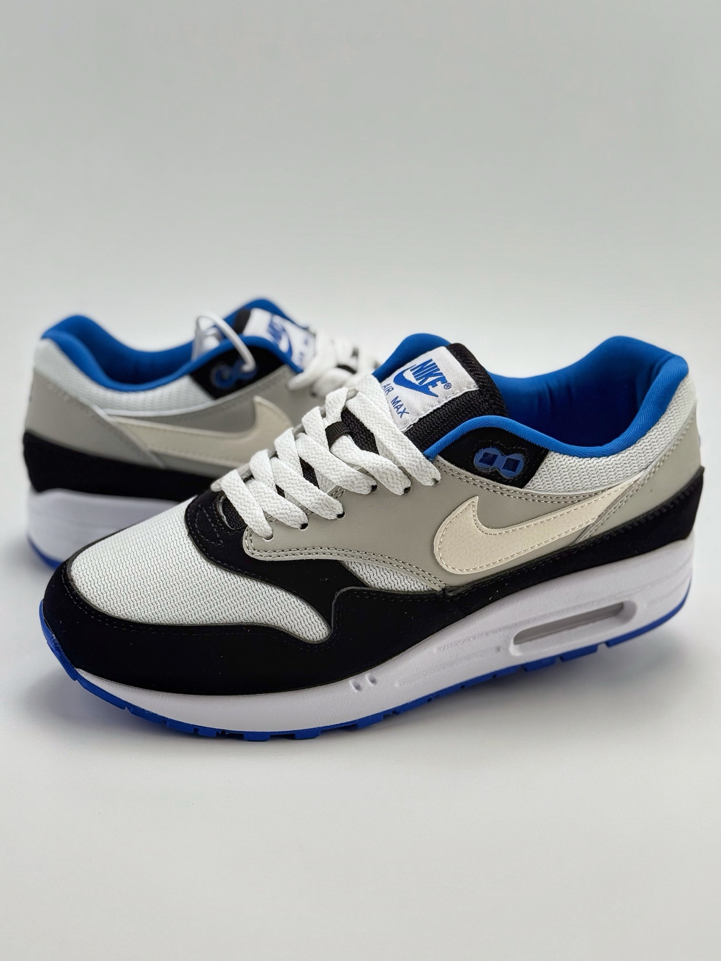 210 Nike Air Max 1 白黑篮 复古休闲跑步鞋  875855-001