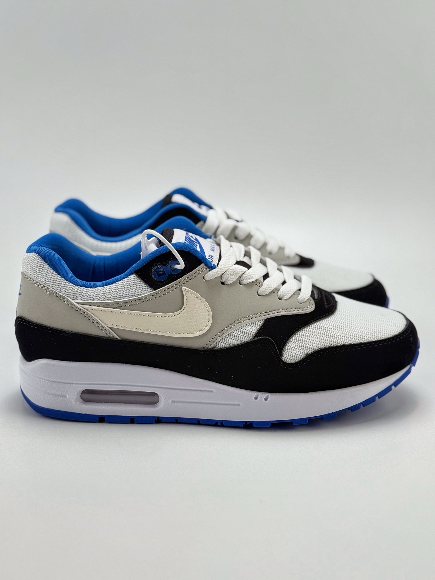 210 Nike Air Max 1 白黑篮 复古休闲跑步鞋  875855-001