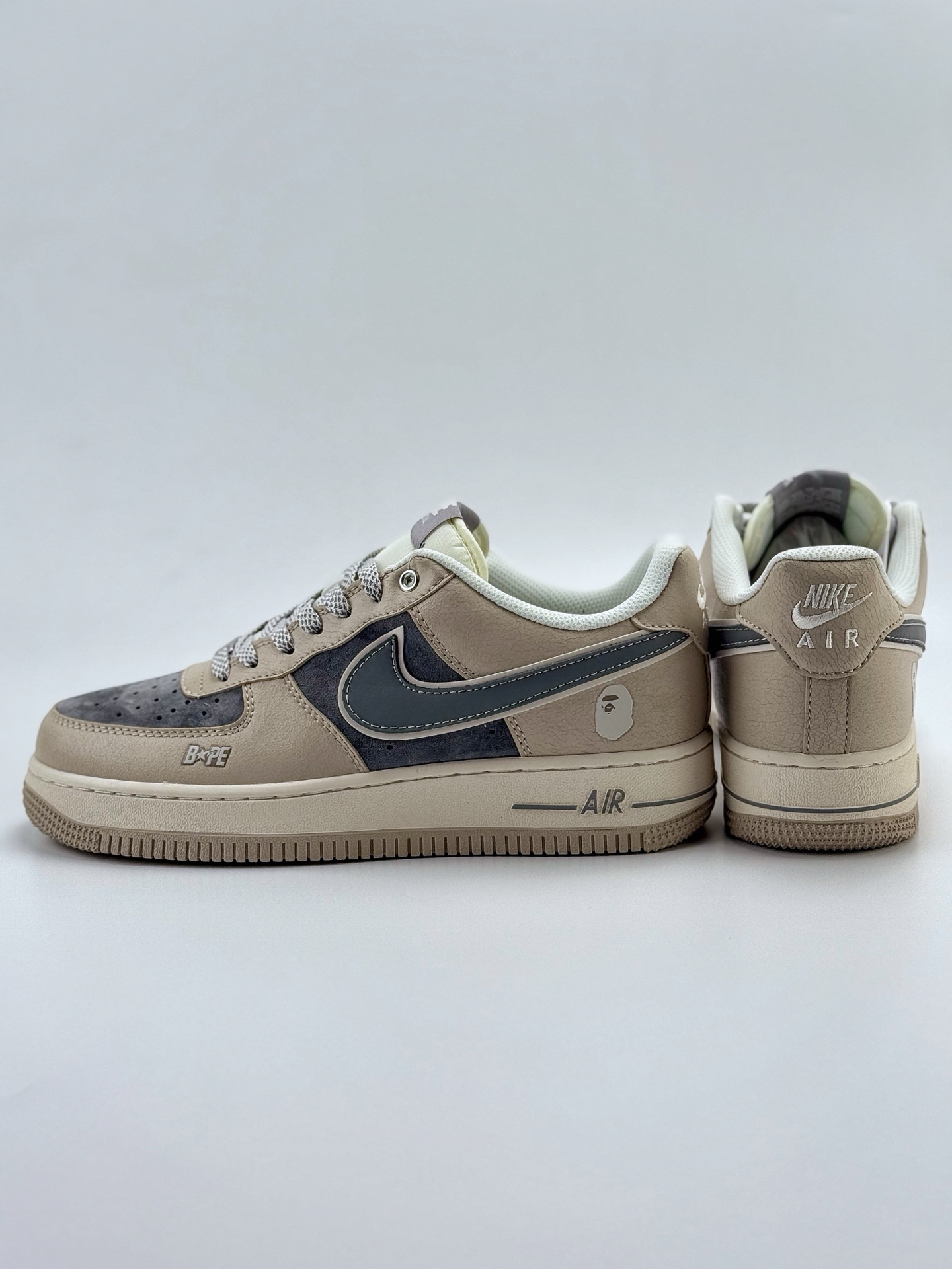 260 Nike Air Force 1 Low 07 x BAPE 米灰满天星  SJ6698-023