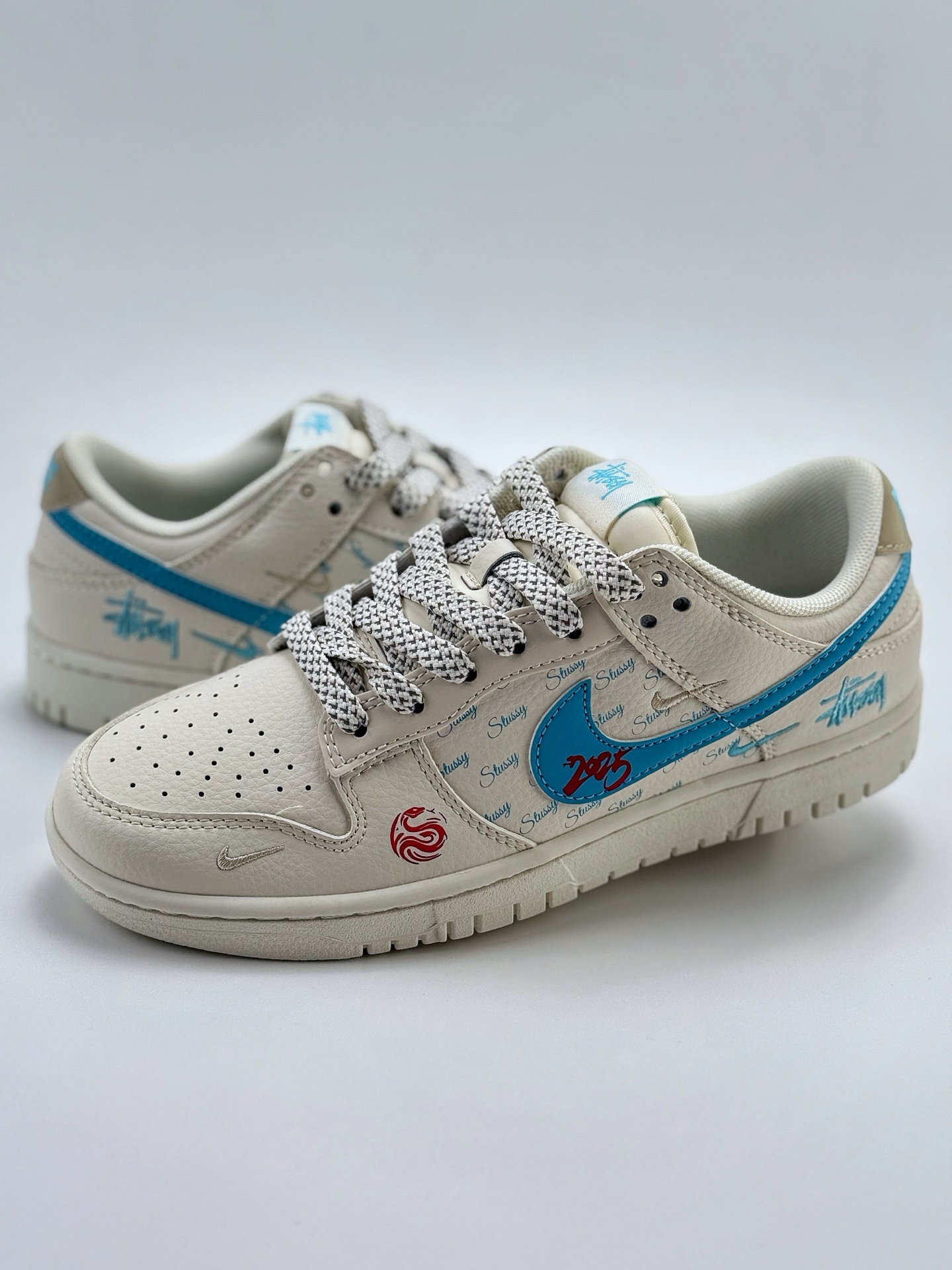 280 Nike SB Dunk Low x Stussy 白蓝三小钩满天星  SJ2068-281