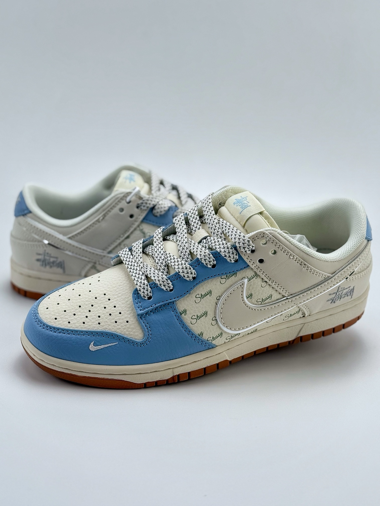 280 Nike SB Dunk Low x Stussy 蓝白小钩满天星  ZH2598-246