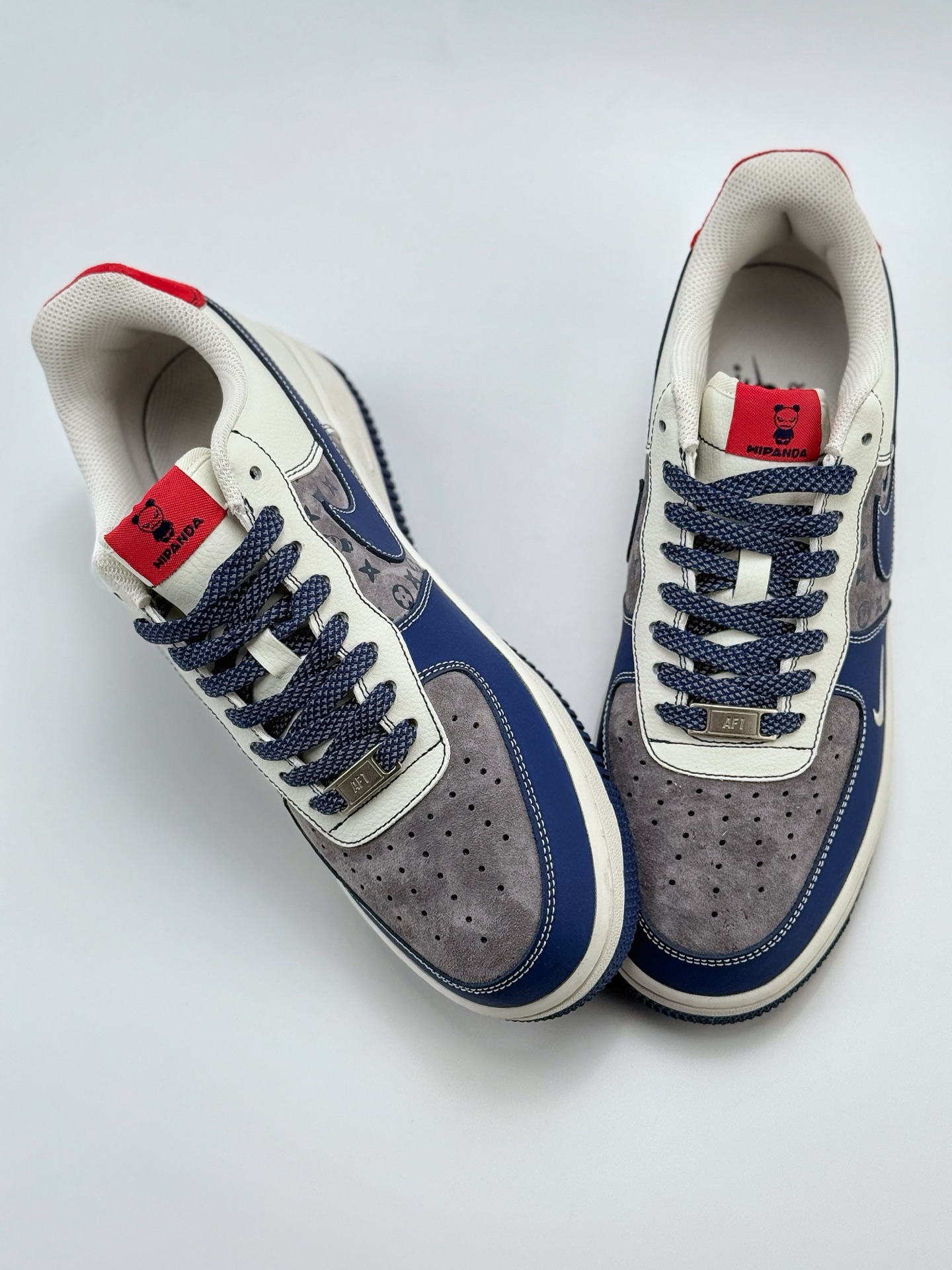 240 Nike Air Force 1 Low 07 x HIPANDA 白灰蓝小钩满天星  KY8899-104