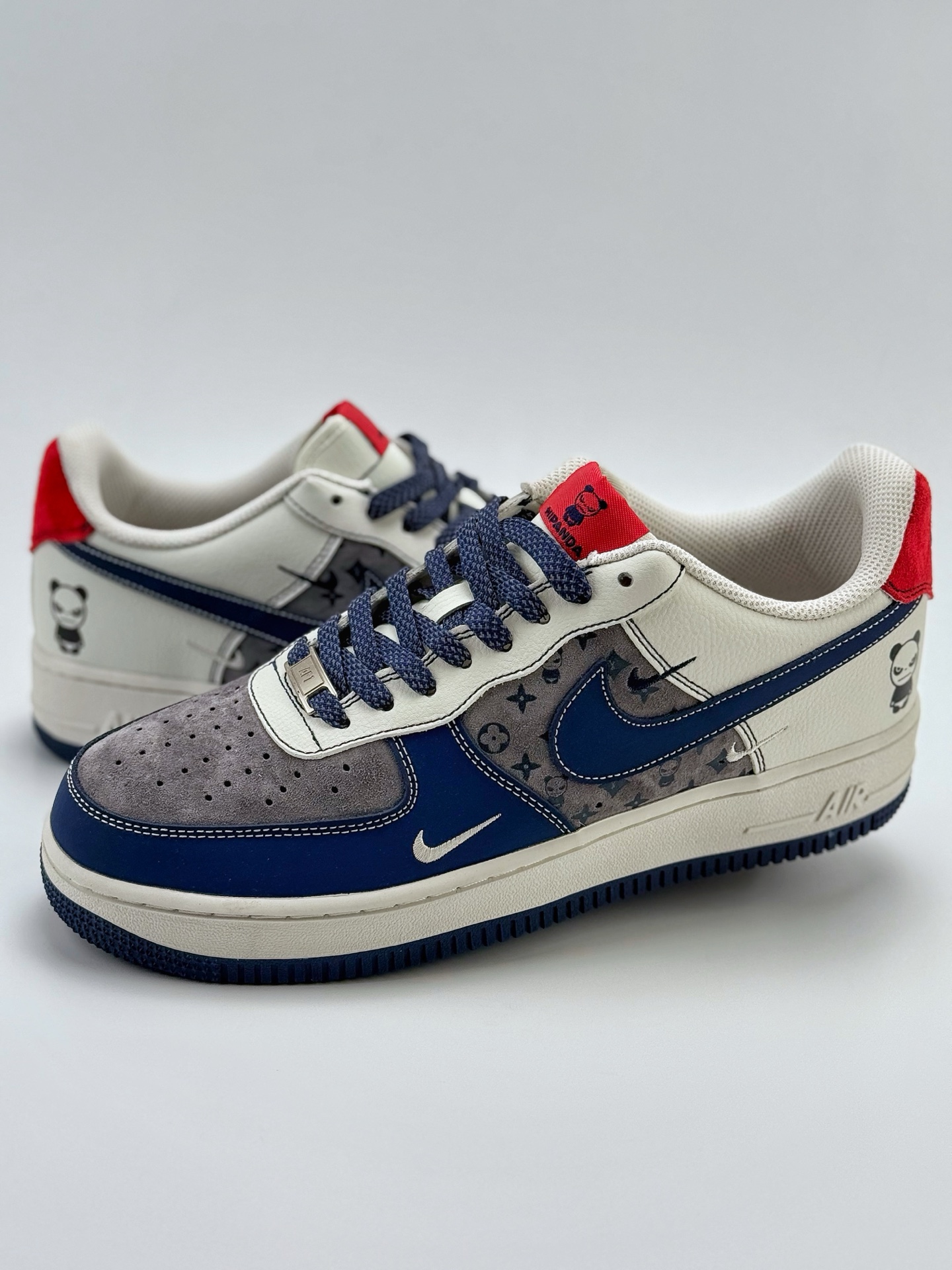 240 Nike Air Force 1 Low 07 x HIPANDA 白灰蓝小钩满天星  KY8899-104