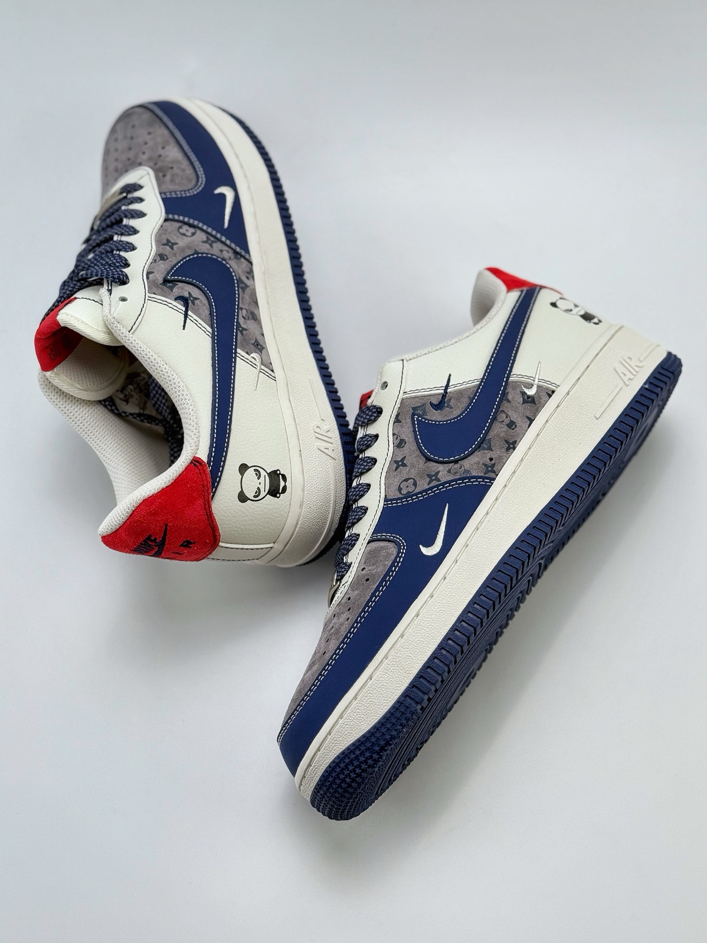 240 Nike Air Force 1 Low 07 x HIPANDA 白灰蓝小钩满天星  KY8899-104
