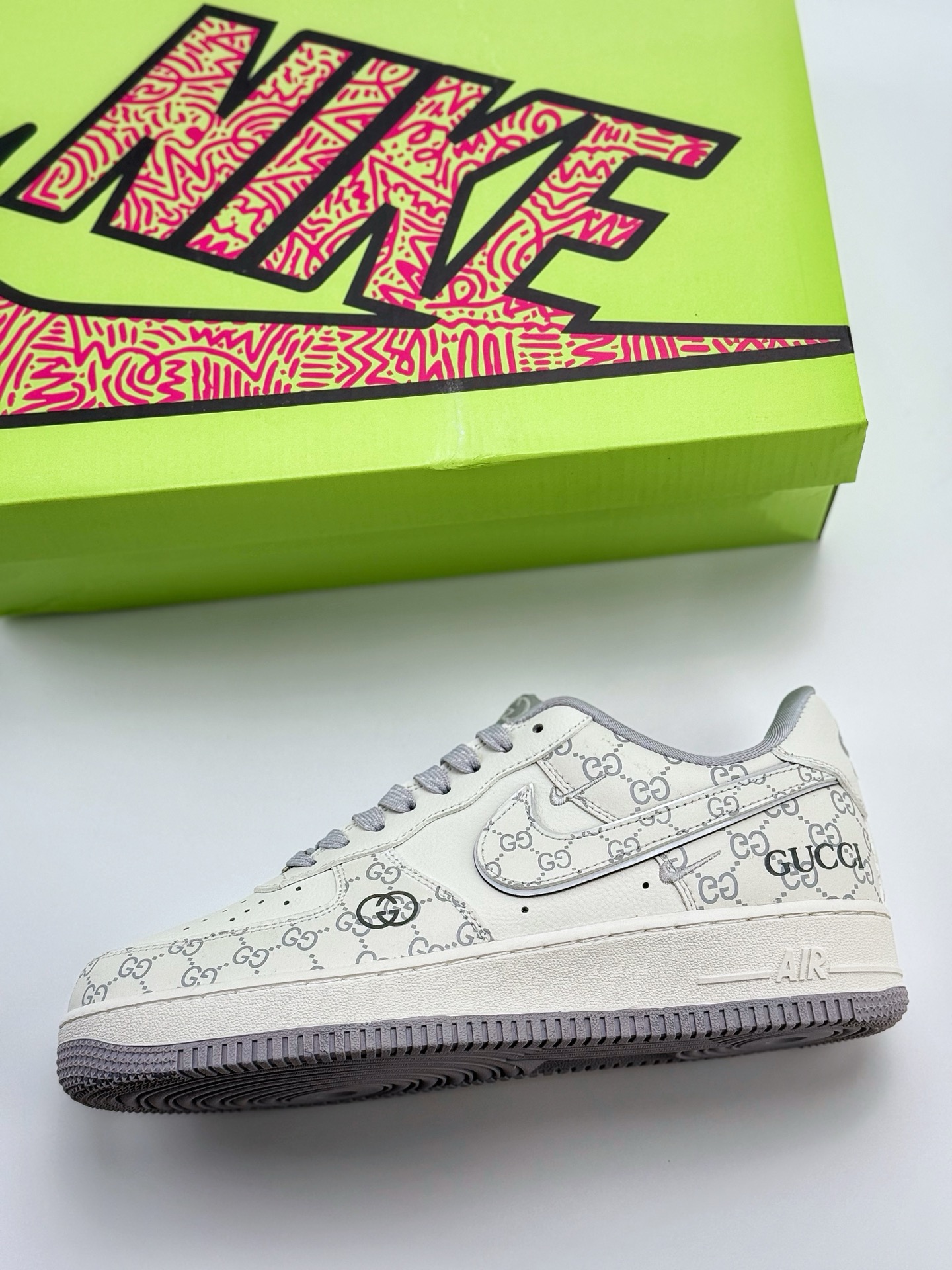 240 Nike Air Force 1 Low 07 x GUCCI 白灰满天星  KY8899-106