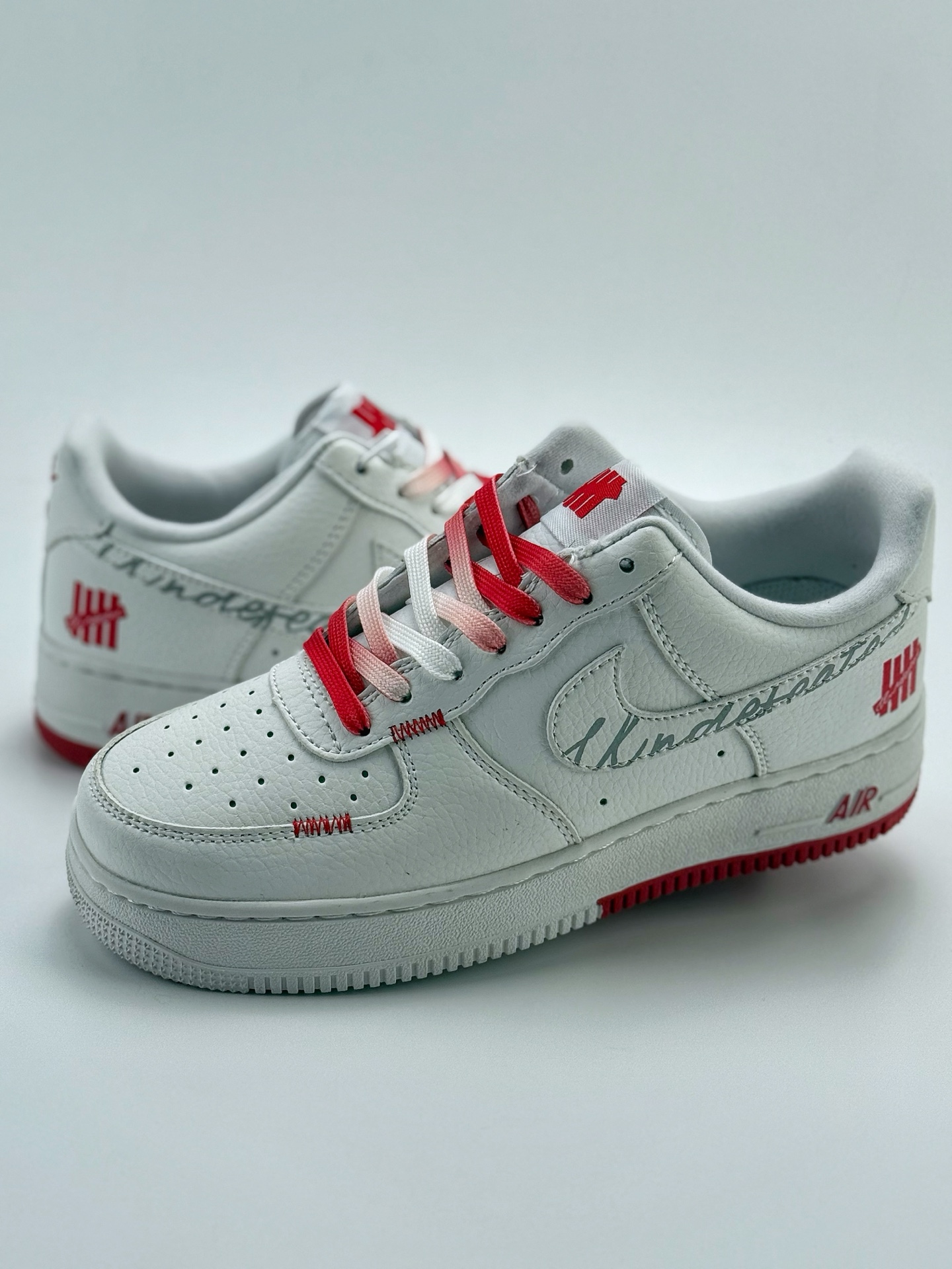 220 Nike Air Force 1 Low 07 x UNDEFEATED 白红  DQ6628-153