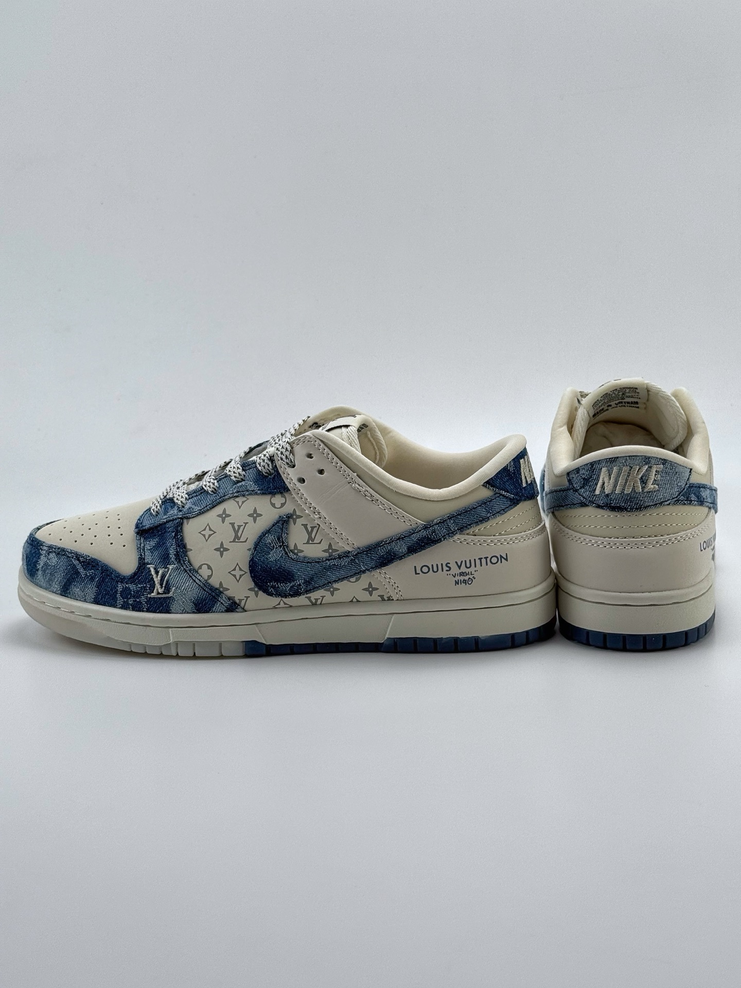 280 Nike SB Dunk Low x Louis Vuitton 白蓝牛仔布满天星 CH8311-287