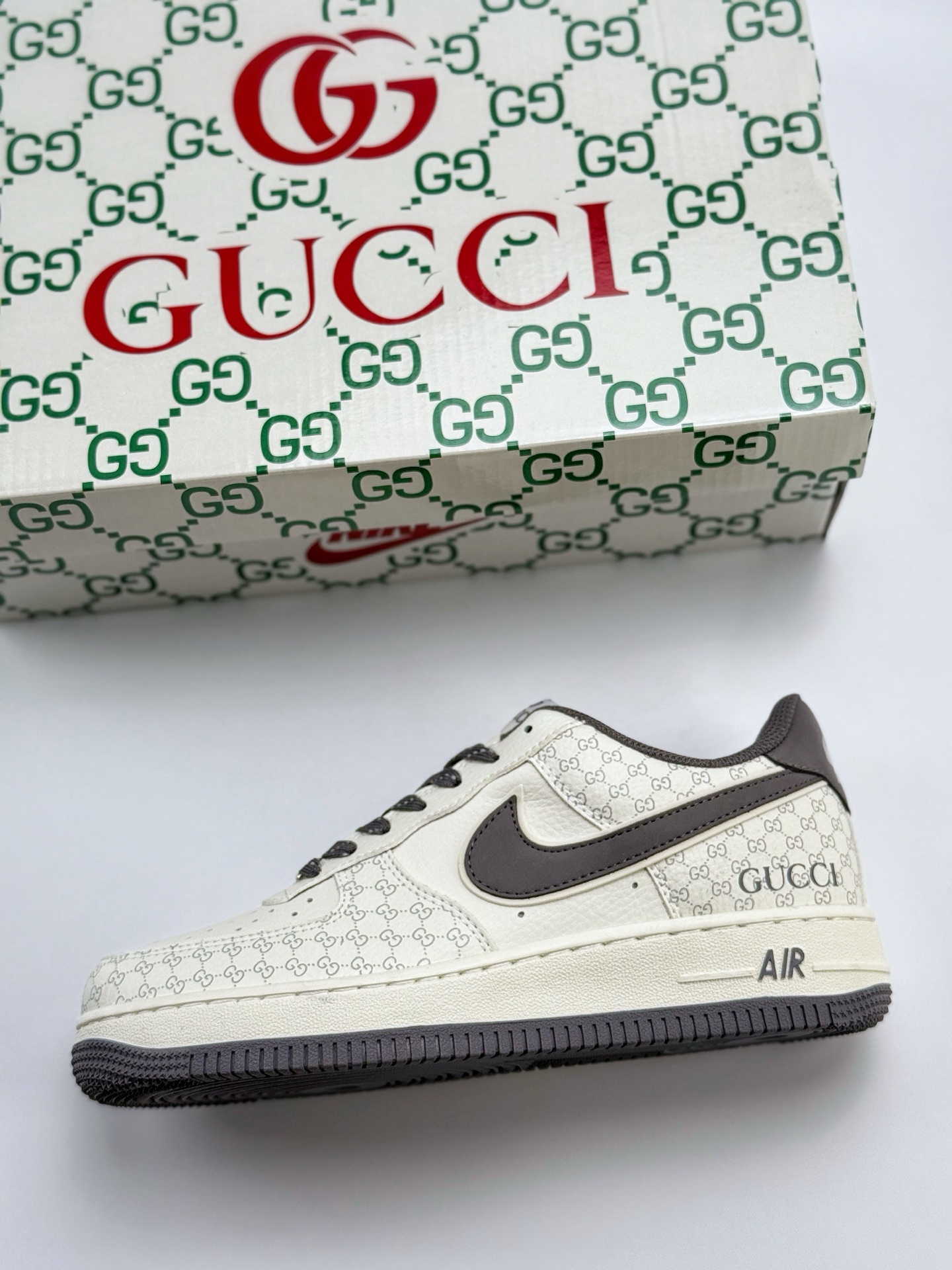 260 Nike Air Force 1 Low 07 x GUCCI 白灰  CS5288-003