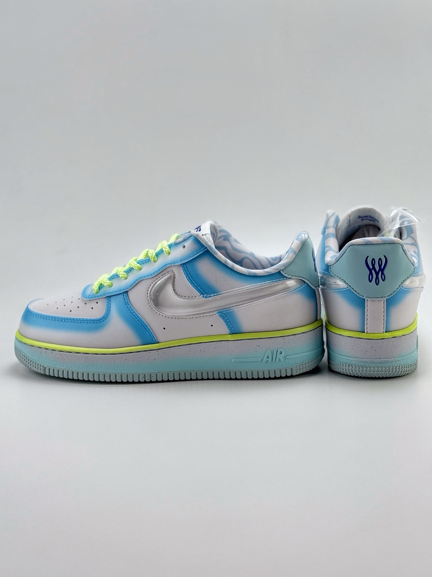 220 Nike Air Force 1 Low 07 x SWDC ”Psychic Blue” 白蓝绿  HJ4399-400