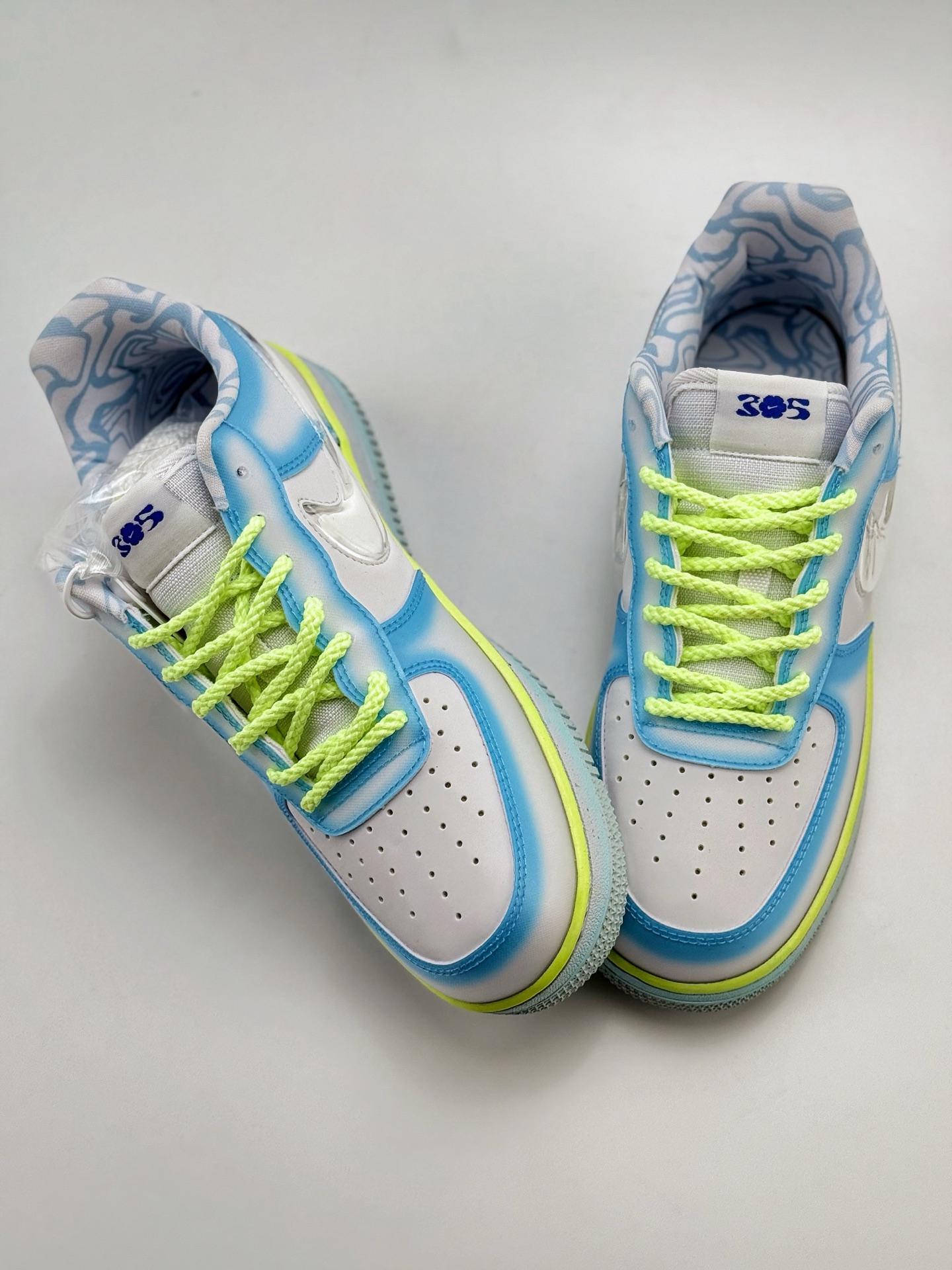 220 Nike Air Force 1 Low 07 x SWDC ”Psychic Blue” 白蓝绿  HJ4399-400