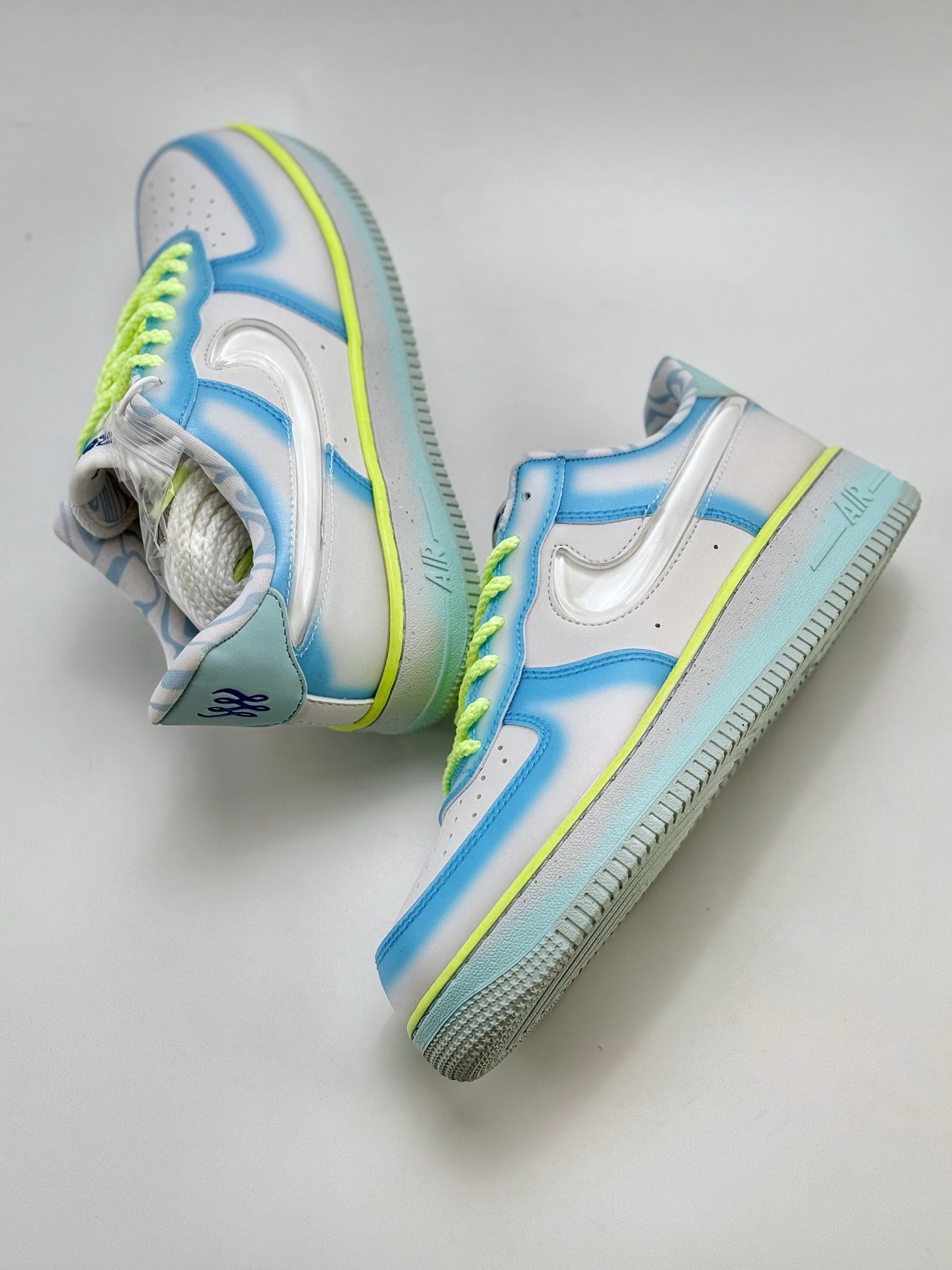 220 Nike Air Force 1 Low 07 x SWDC ”Psychic Blue” 白蓝绿  HJ4399-400