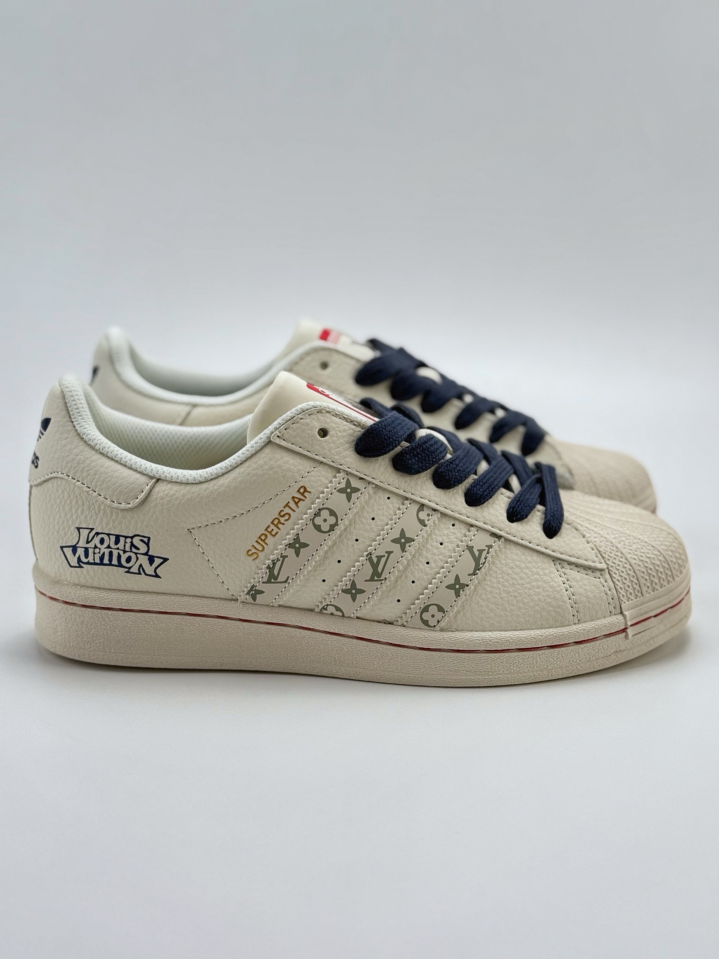 220 AD Originals Superstar x Louis Vuitton 白蓝 采 SD6802