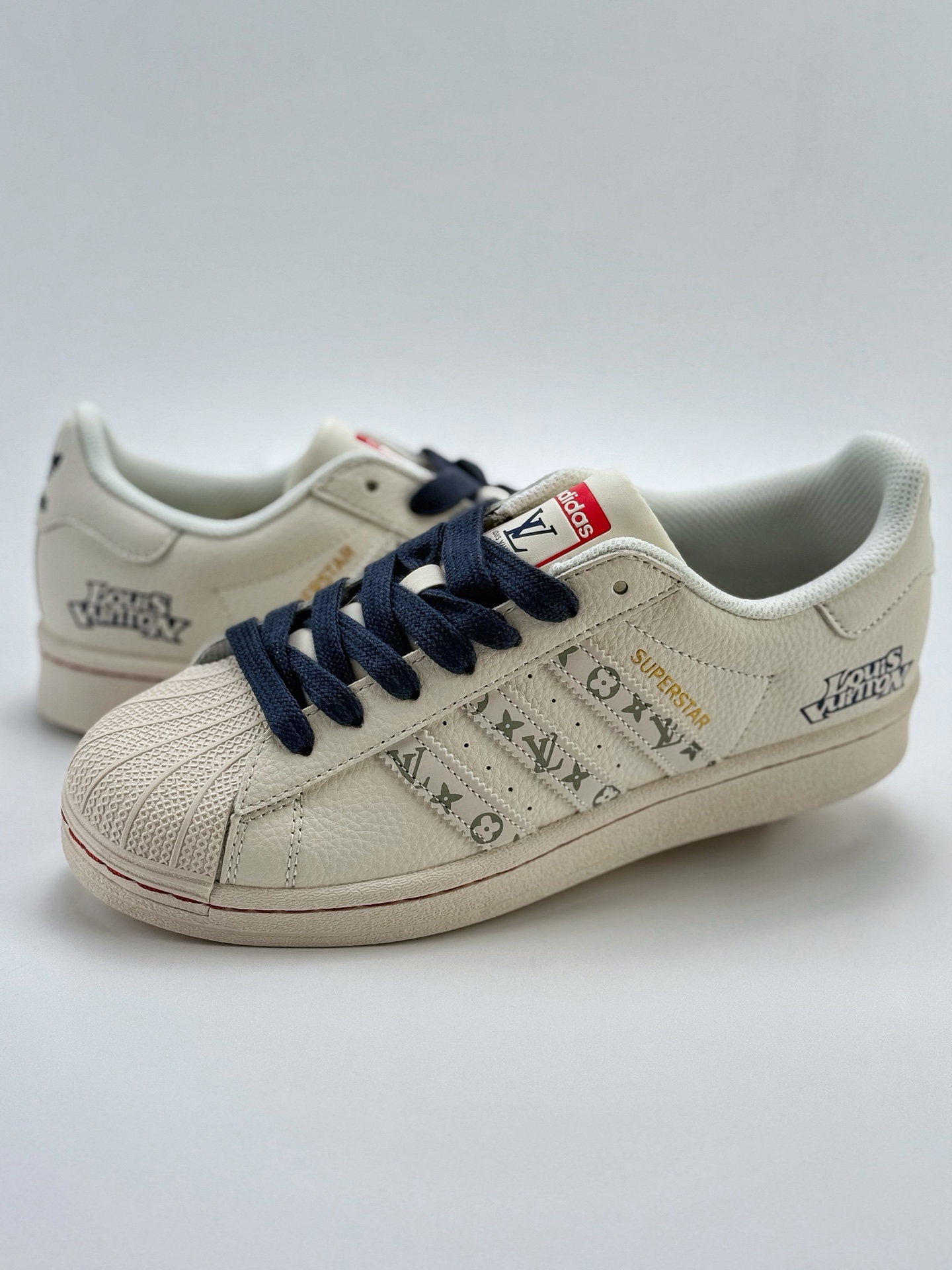 220 AD Originals Superstar x Louis Vuitton 白蓝 采 SD6802