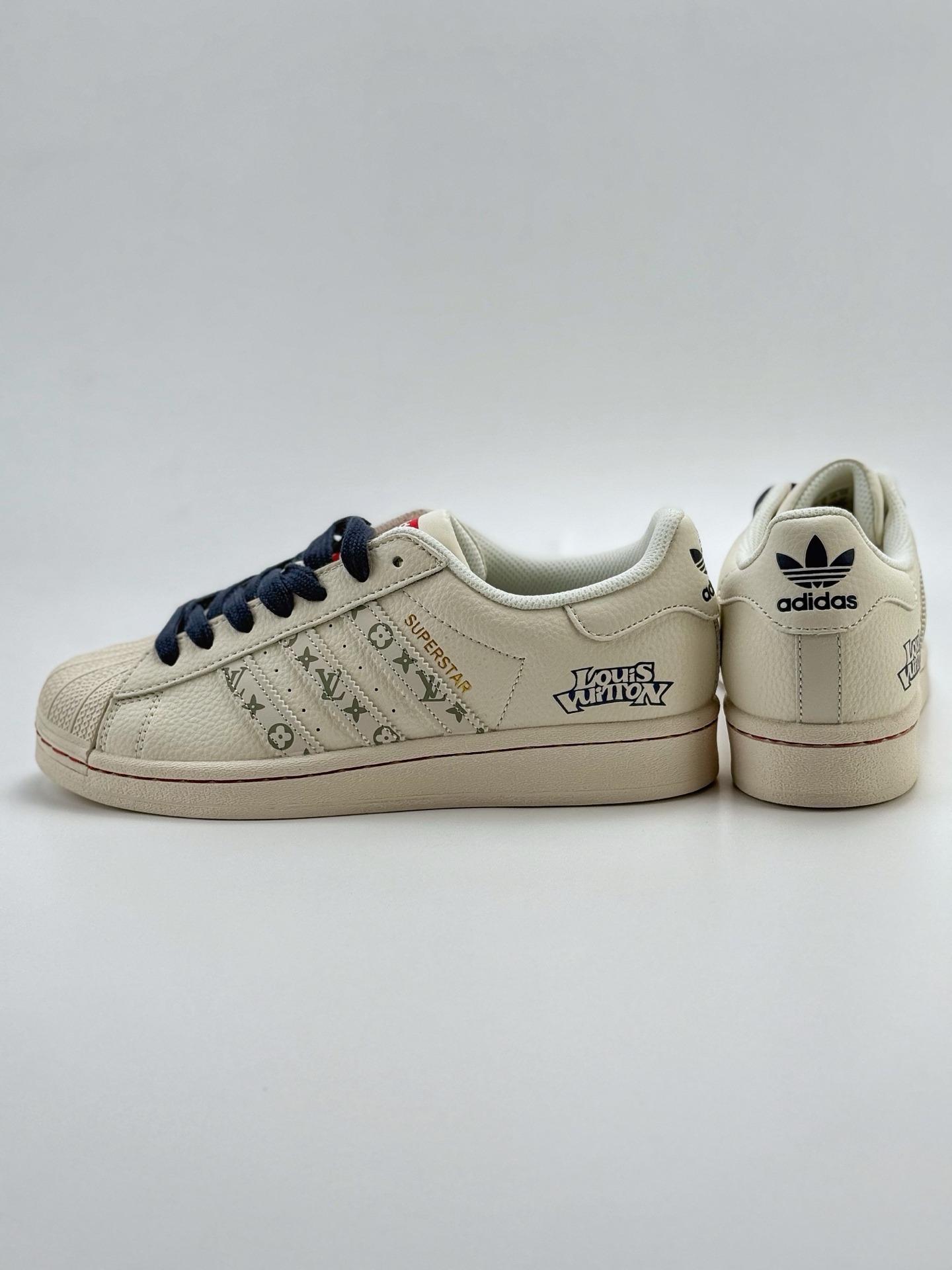 220 AD Originals Superstar x Louis Vuitton 白蓝 采 SD6802