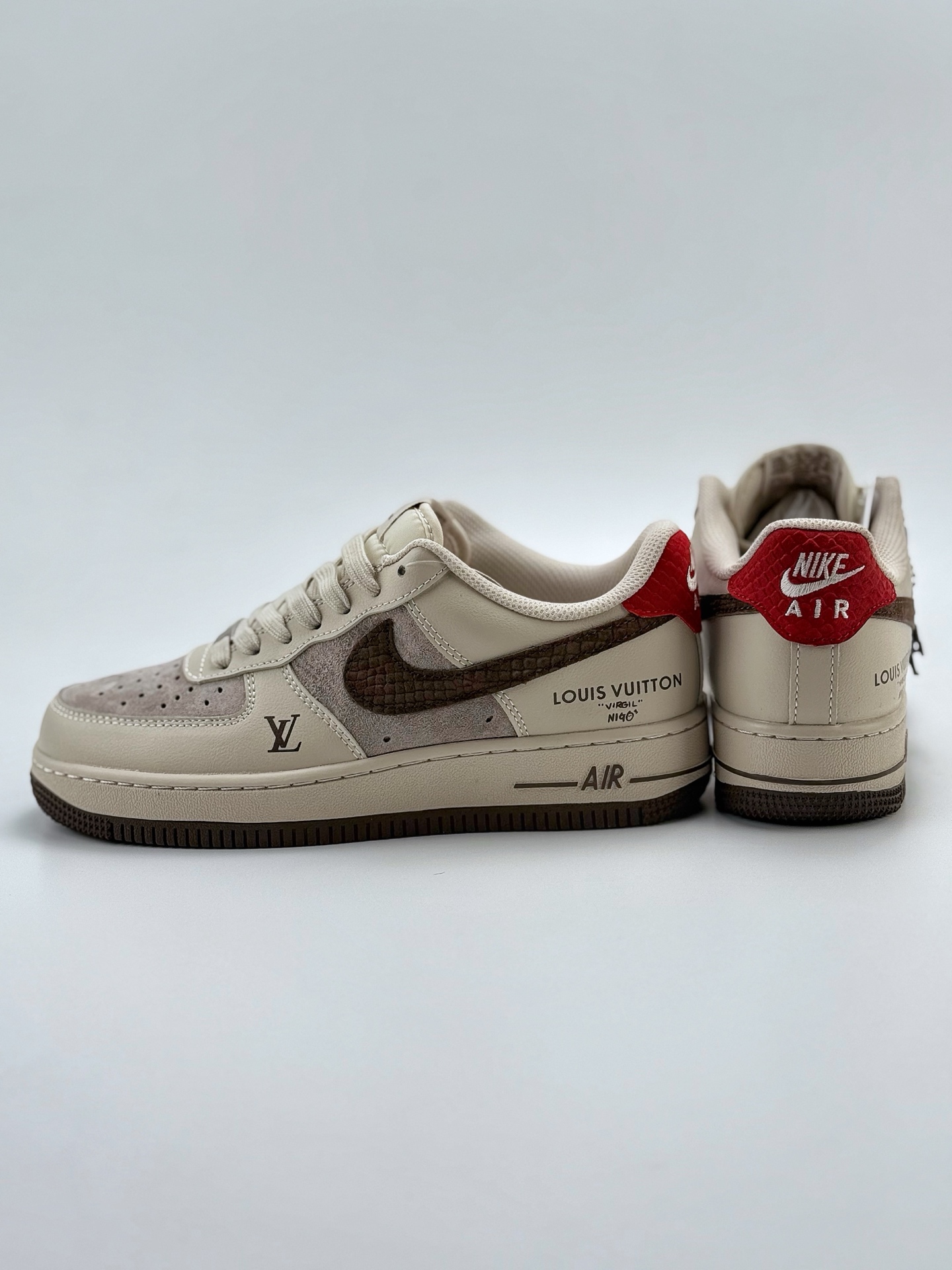 260 Nike Air Force 1 Low 07 x Louis Vuitton 米棕 XX3168-129