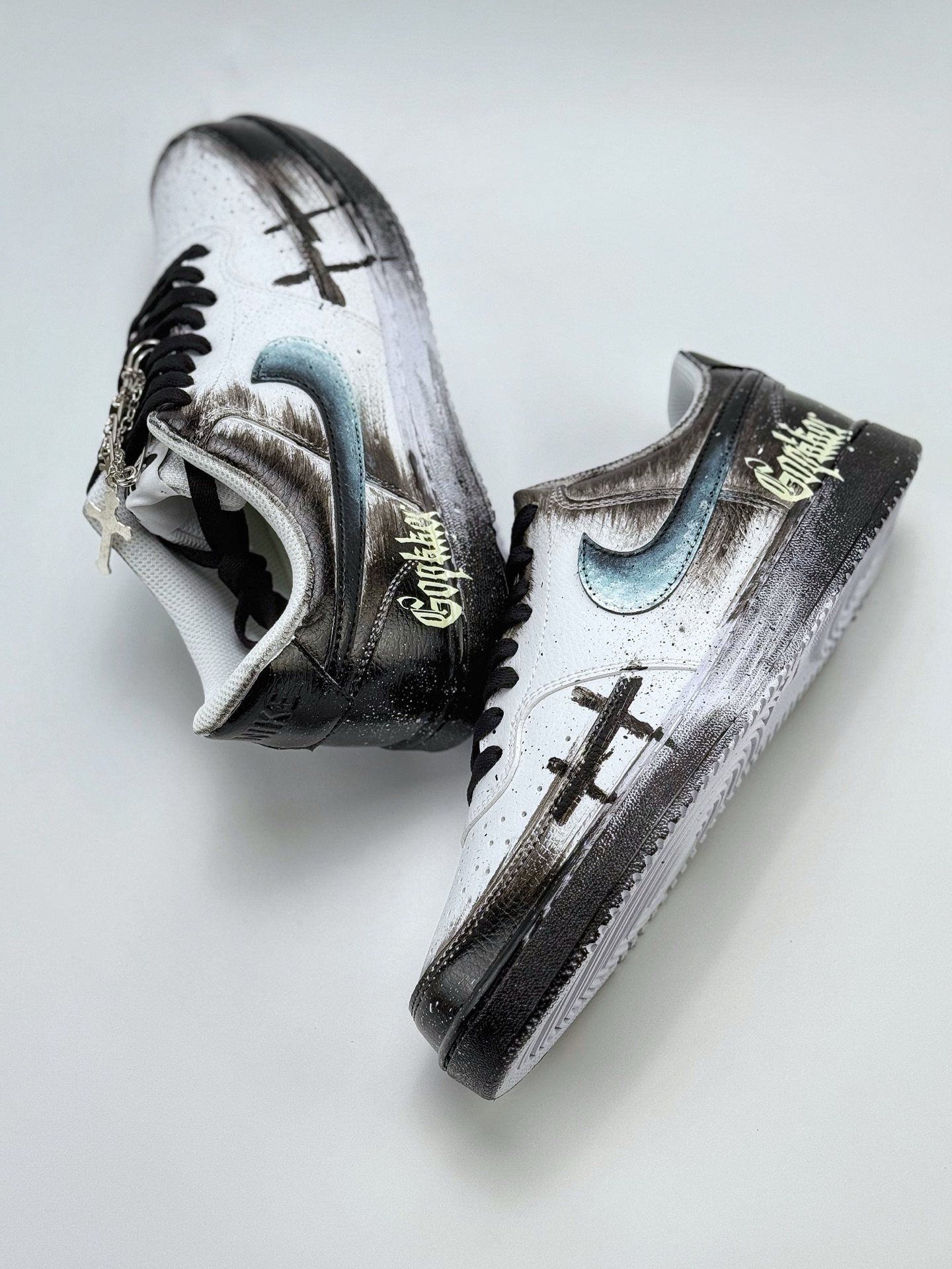 260 Nike Court Vision Low 塔兔 幻影十字架 挂坠 黑暗系 哥特风 黑白 休闲运动板鞋 DH2987-099