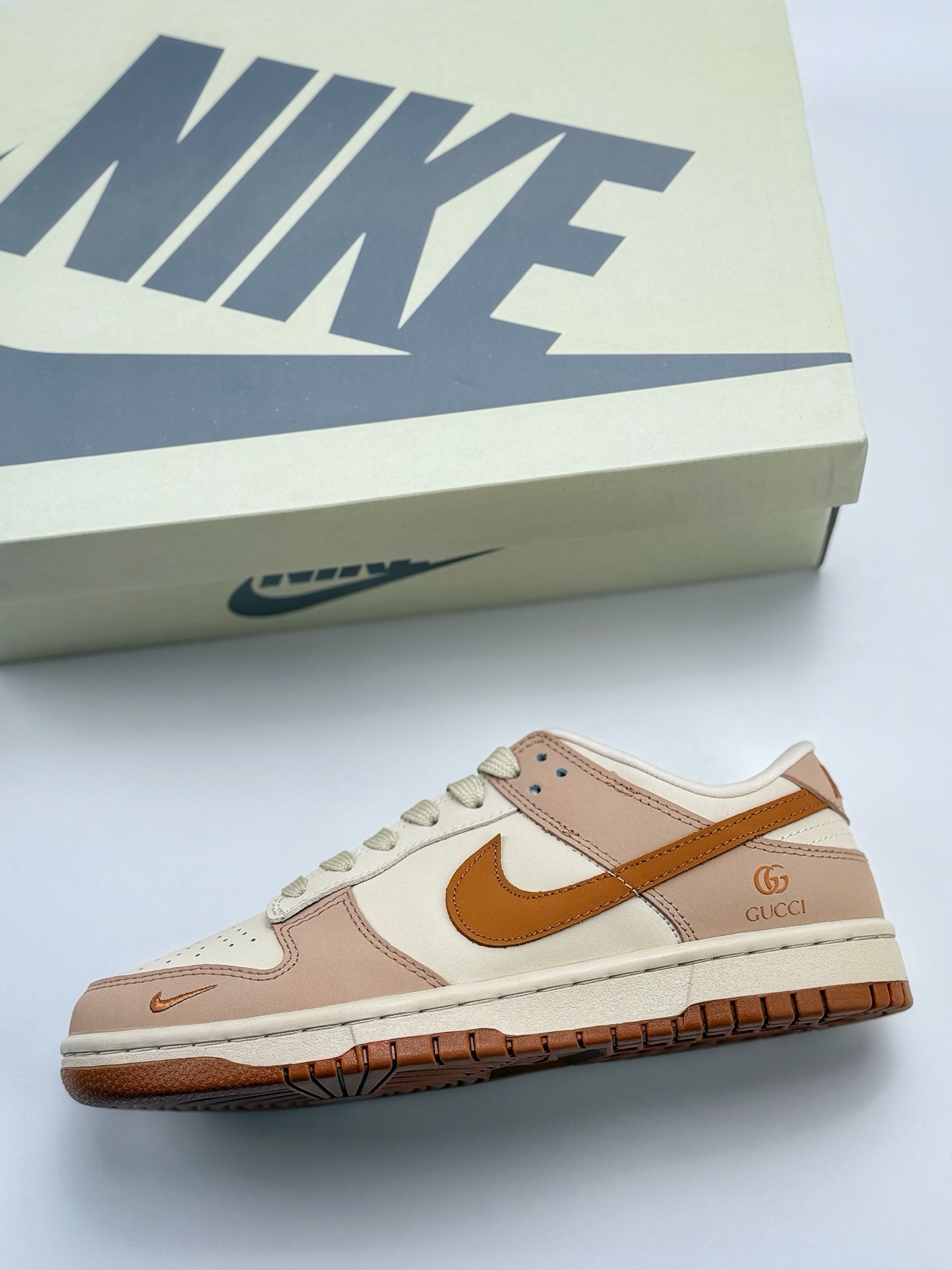 240 Nike SB Dunk Low x GUCCI 白橙小钩  XY2026-158