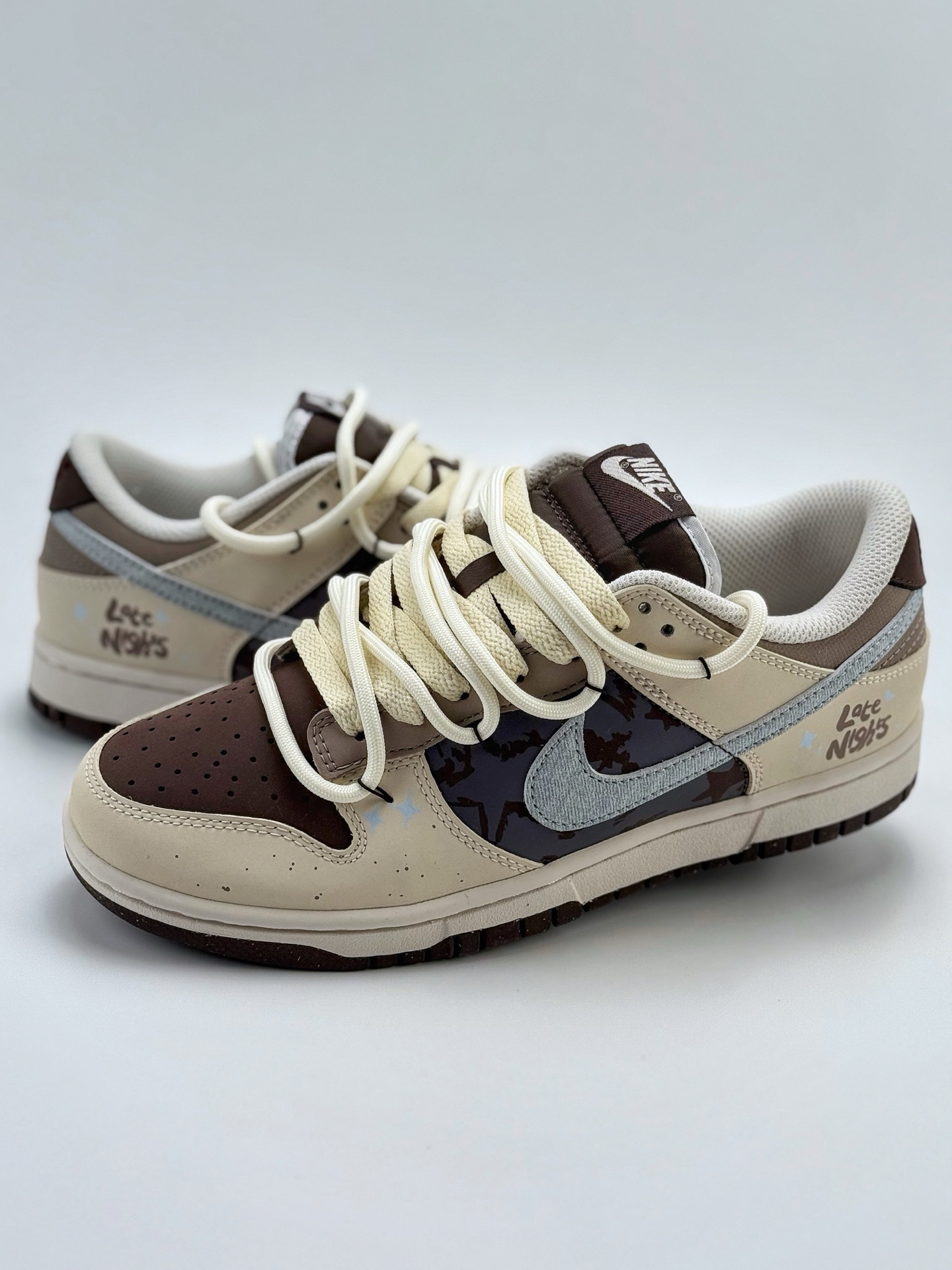 280 Nike SB Dunk Low 考拉派对 奶油风 美拉德 解构贴布 米白  HF4292-100
