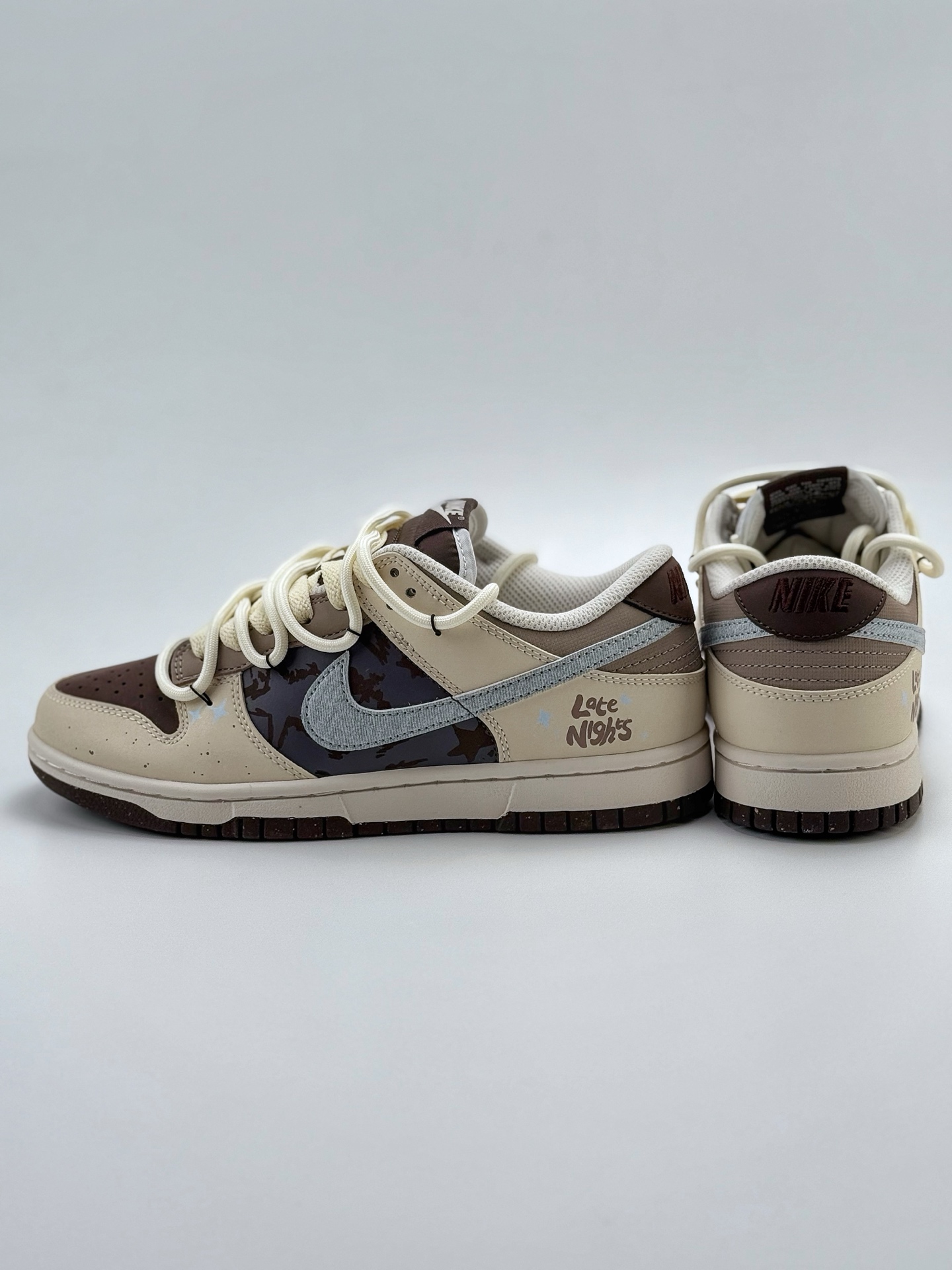 280 Nike SB Dunk Low 考拉派对 奶油风 美拉德 解构贴布 米白  HF4292-100