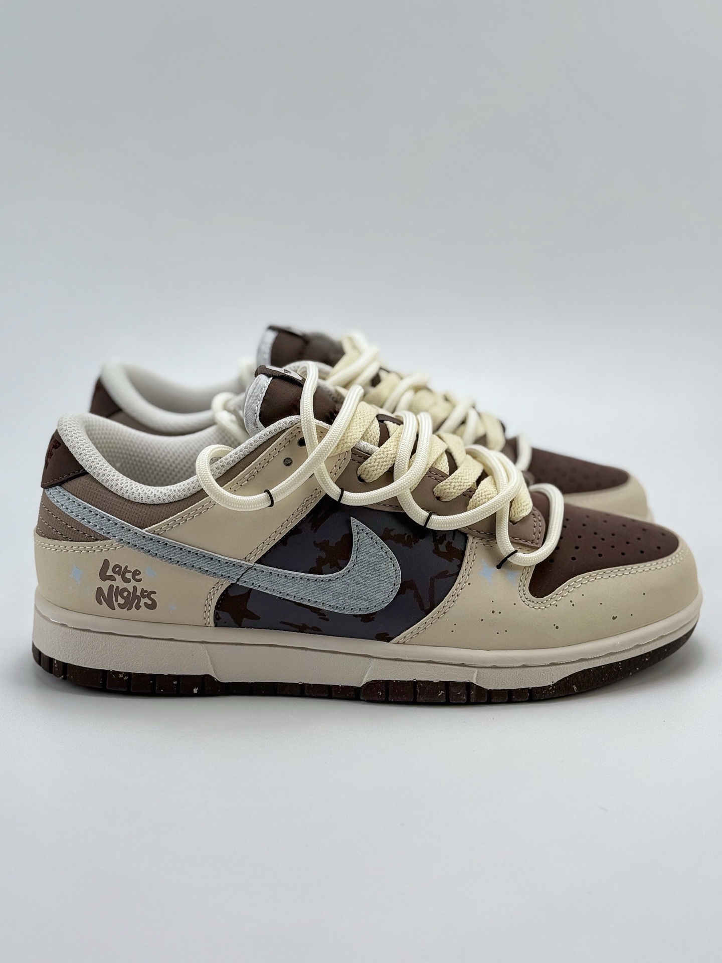 280 Nike SB Dunk Low 考拉派对 奶油风 美拉德 解构贴布 米白  HF4292-100