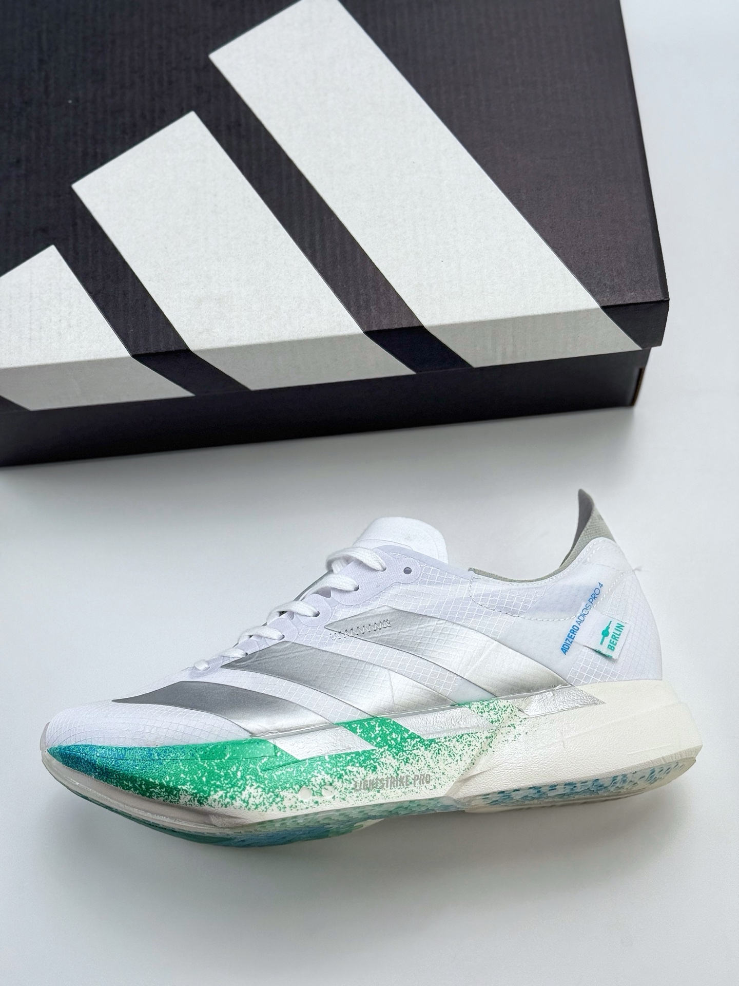 190 Ad Adizero Adios 4 M轻盈跑鞋 耐磨减震专业跑步鞋  JR6354