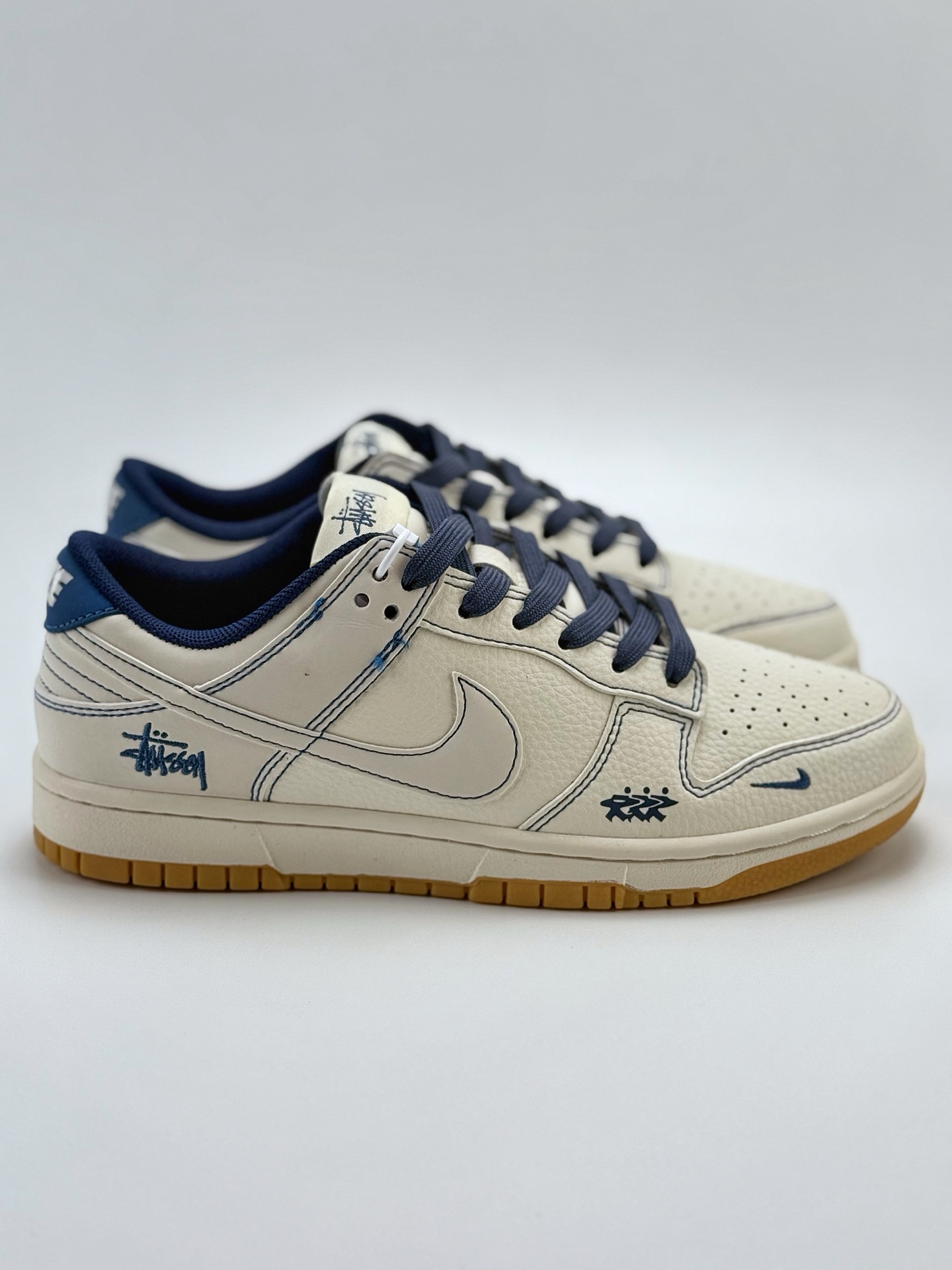 Nike SB Dunk Low x Stussy 白蓝小钩 JJ2508-559