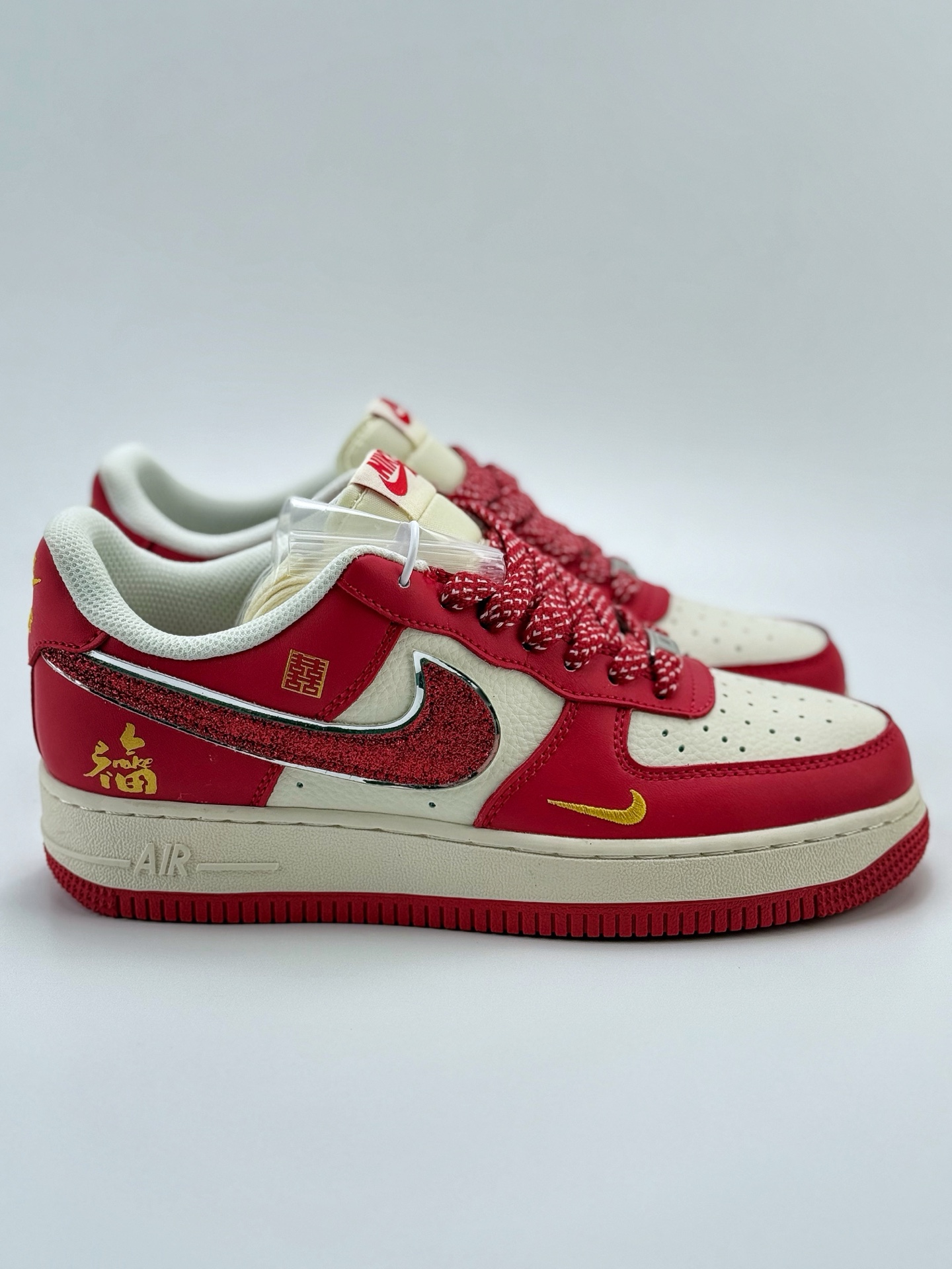220 Nike Air Force 1 Low 07 白红金小钩满天星 QY6818-602