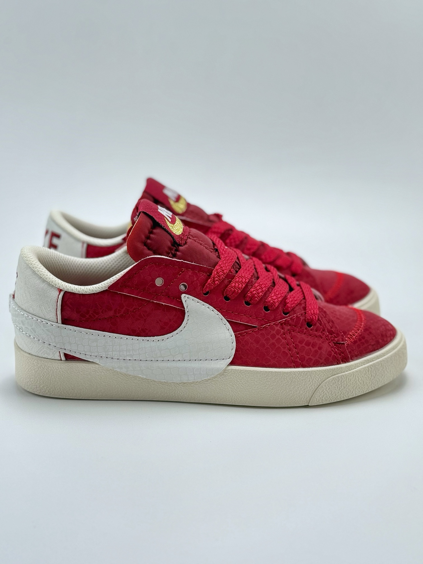 140 NK Blazer Low 77 JUMBO 蛇年限定 红白蟒纹 复古经典开拓者  DQ1470-137