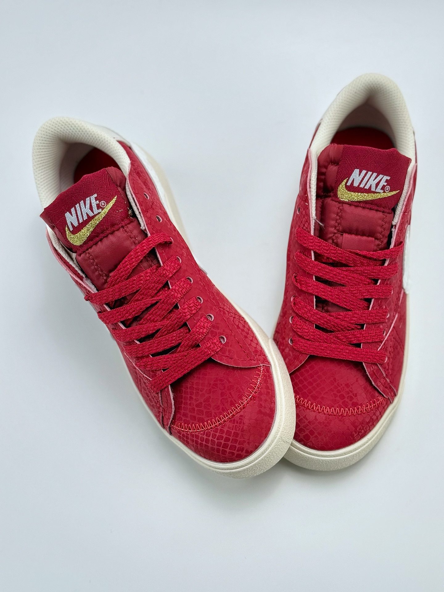 140 NK Blazer Low 77 JUMBO 蛇年限定 红白蟒纹 复古经典开拓者  DQ1470-137