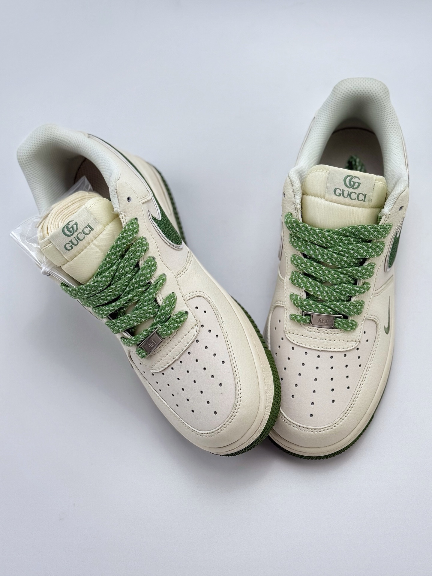 220 Nike Air Force 1 Low 07 x GUCCI 白绿小钩满天星 QY6818-607