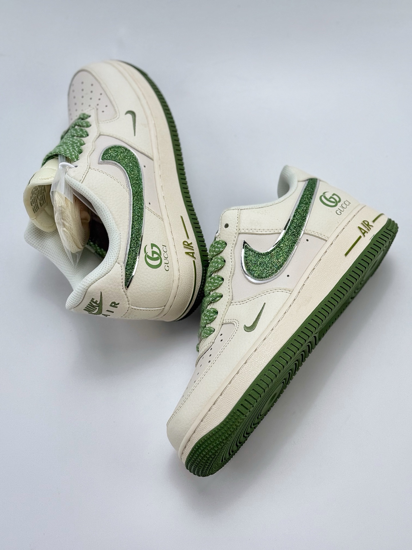 220 Nike Air Force 1 Low 07 x GUCCI 白绿小钩满天星 QY6818-607