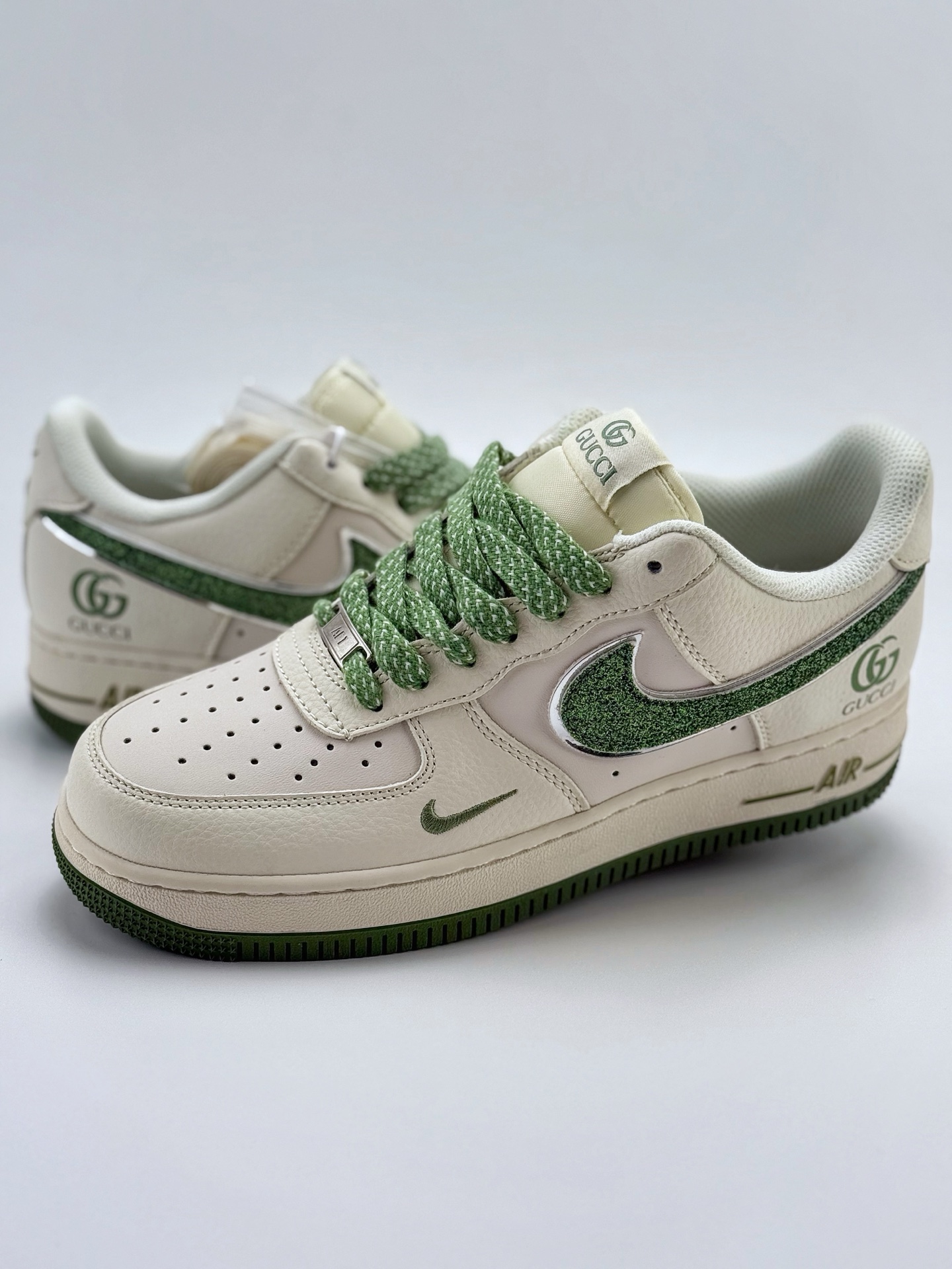 220 Nike Air Force 1 Low 07 x GUCCI 白绿小钩满天星 QY6818-607