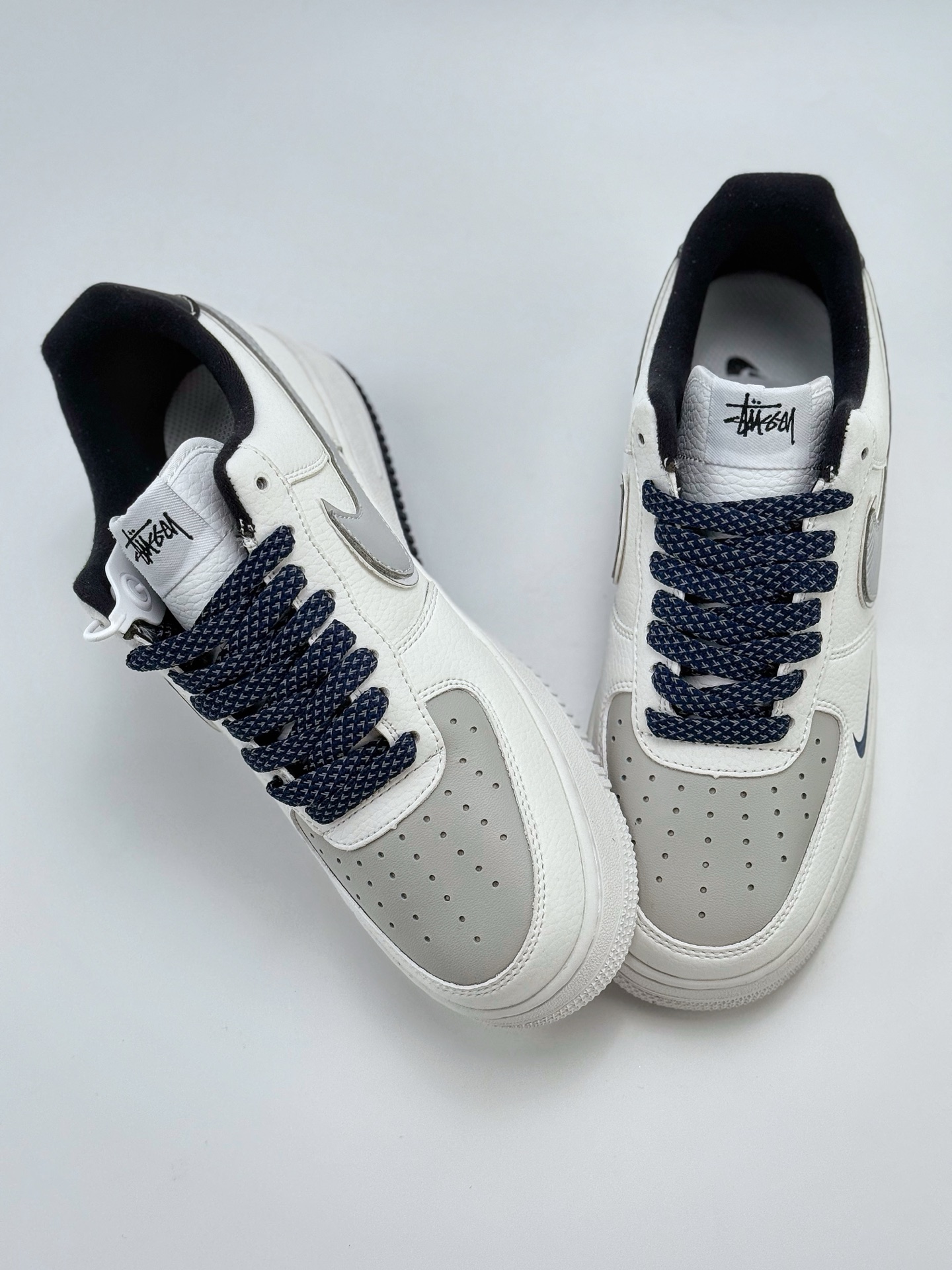 220 Nike Air Force 1 Low 07 x Stussy 白蓝小钩满天星 DQ6628-156