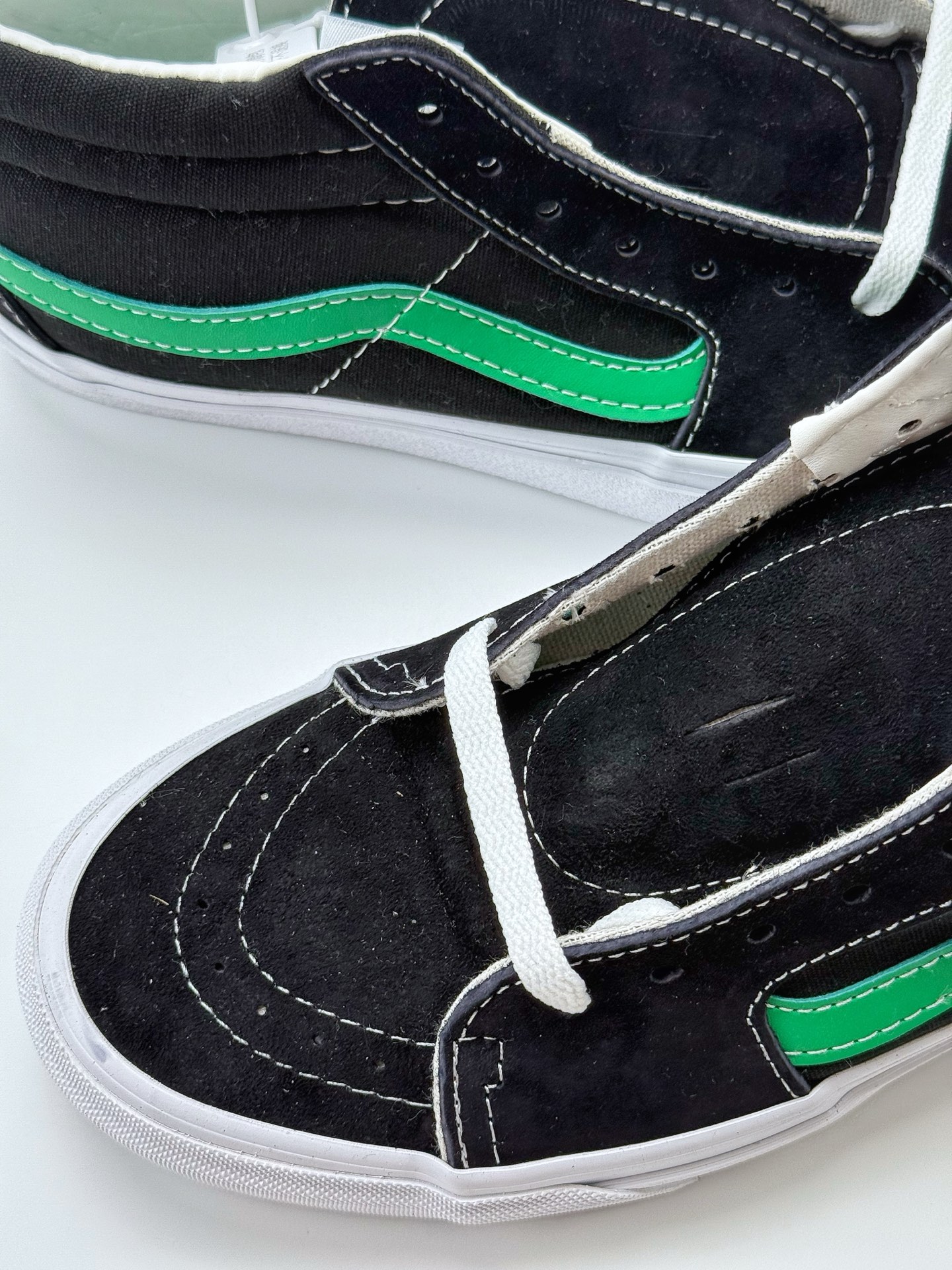 140 Vans Sk8-Mid万斯中帮系列 经典中帮 绿色条纹 板鞋