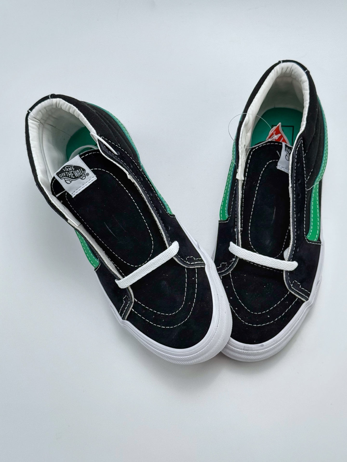 140 Vans Sk8-Mid万斯中帮系列 经典中帮 绿色条纹 板鞋