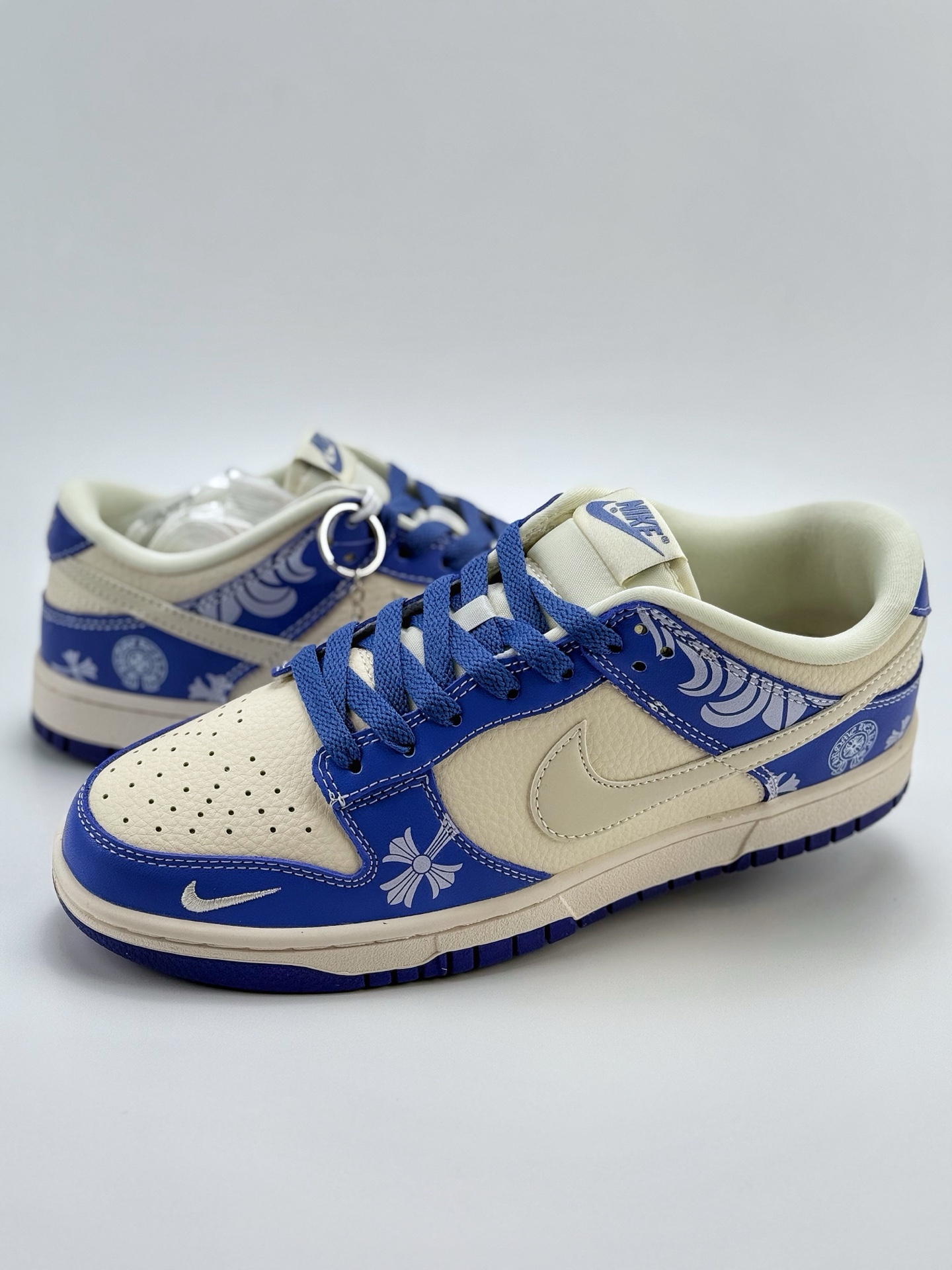280 Nike SB Dunk Low x Chrome Hearts 蓝白小钩  KK1333-038