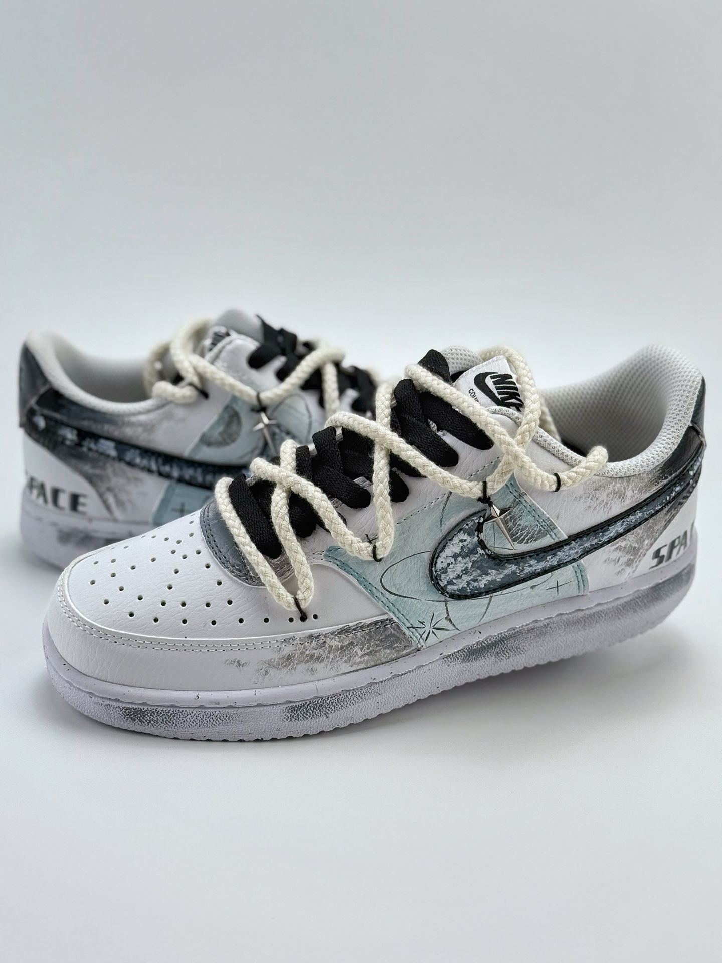 260 Nike Court Vision Low 星际空间 白灰蓝 休闲运动板鞋  DH2987-088