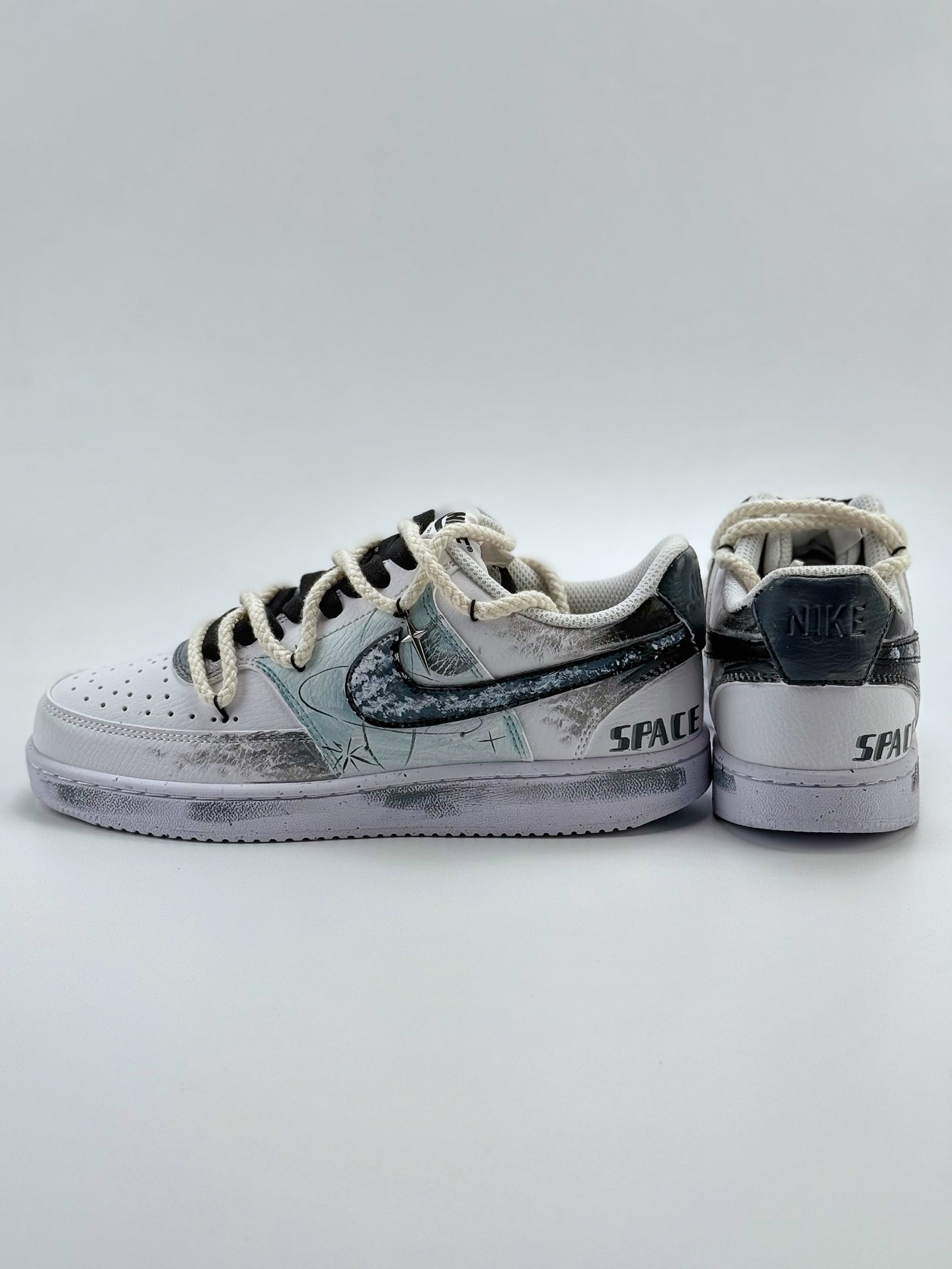 260 Nike Court Vision Low 星际空间 白灰蓝 休闲运动板鞋  DH2987-088