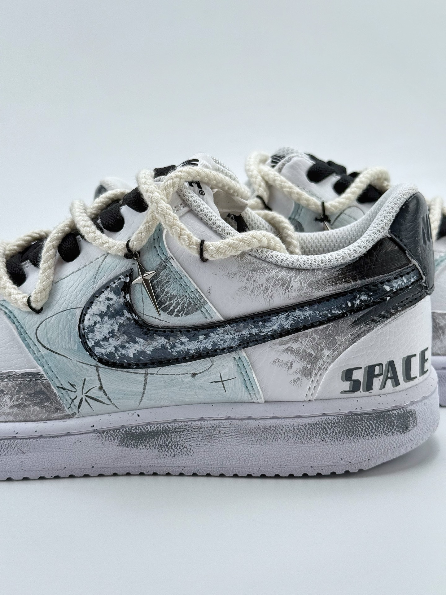 260 Nike Court Vision Low 星际空间 白灰蓝 休闲运动板鞋  DH2987-088