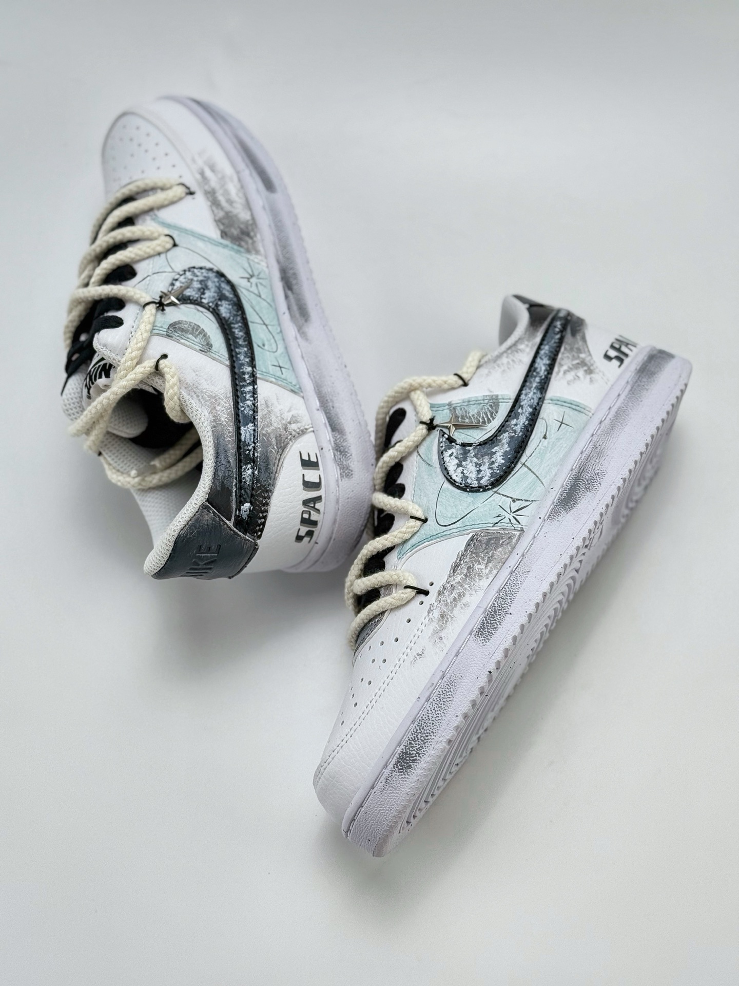 260 Nike Court Vision Low 星际空间 白灰蓝 休闲运动板鞋  DH2987-088